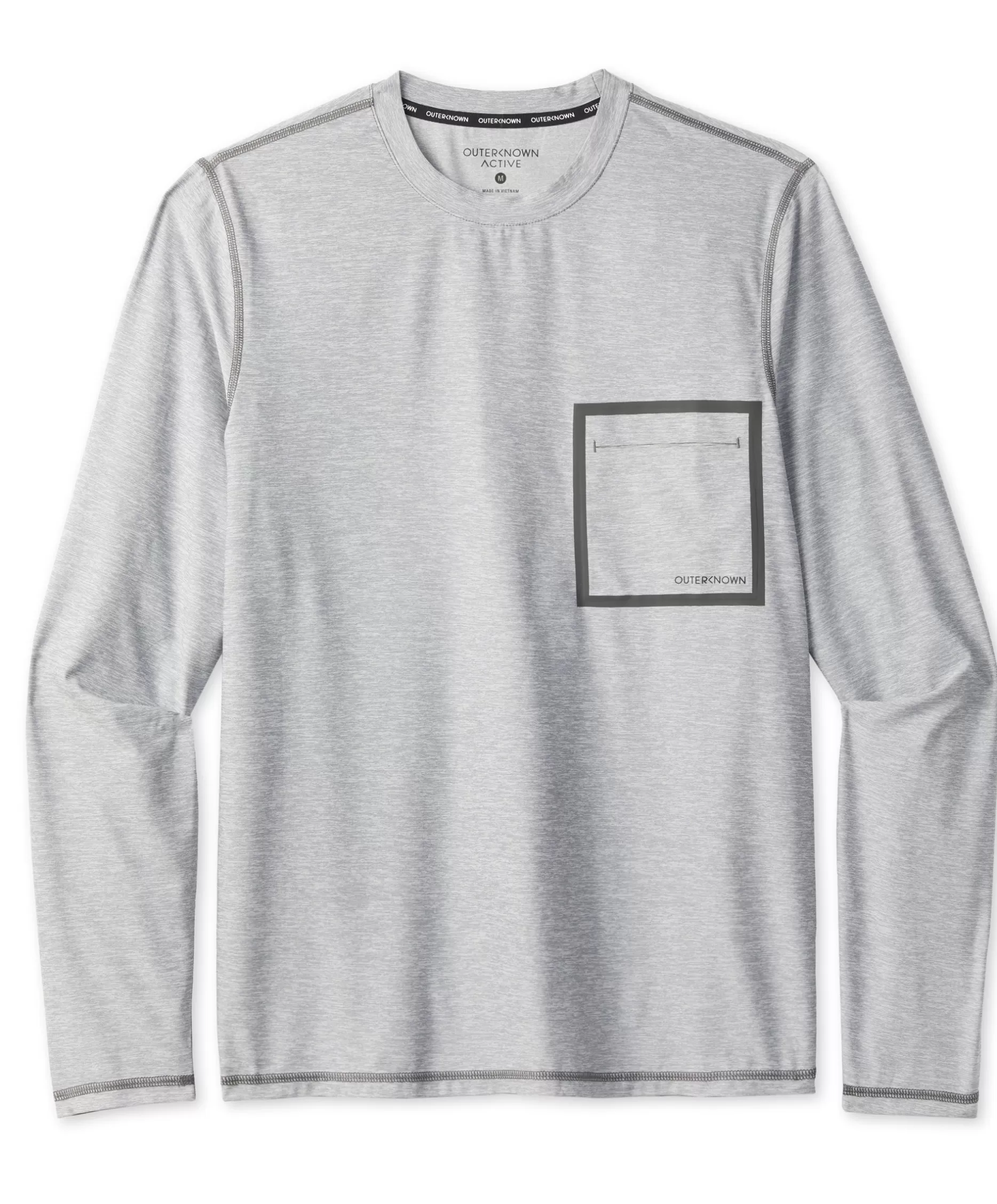 Outerknown Apex L/S Tee By Kelly Slater Heather Grey Shop