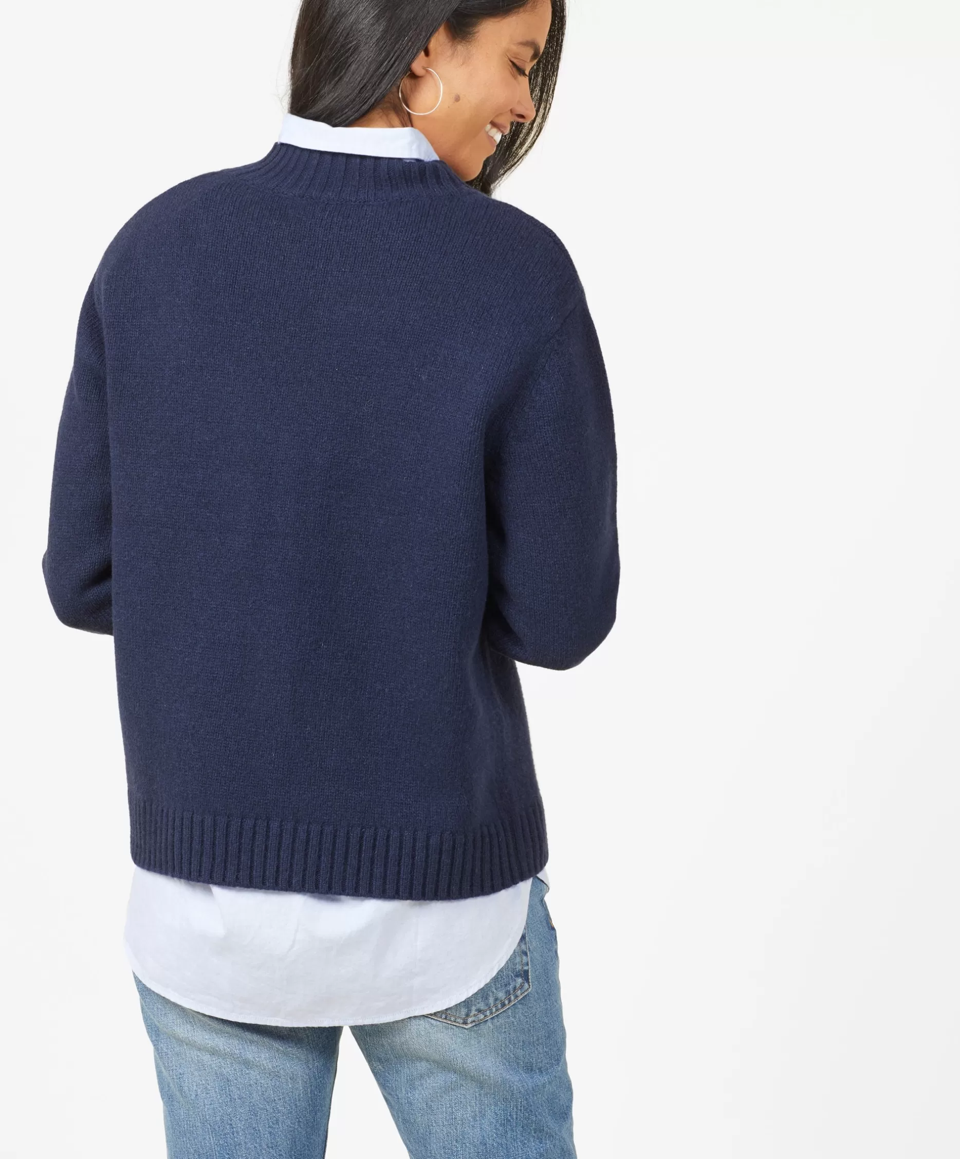 Outerknown Archer Cashmere Crew Dark Navy Best Sale