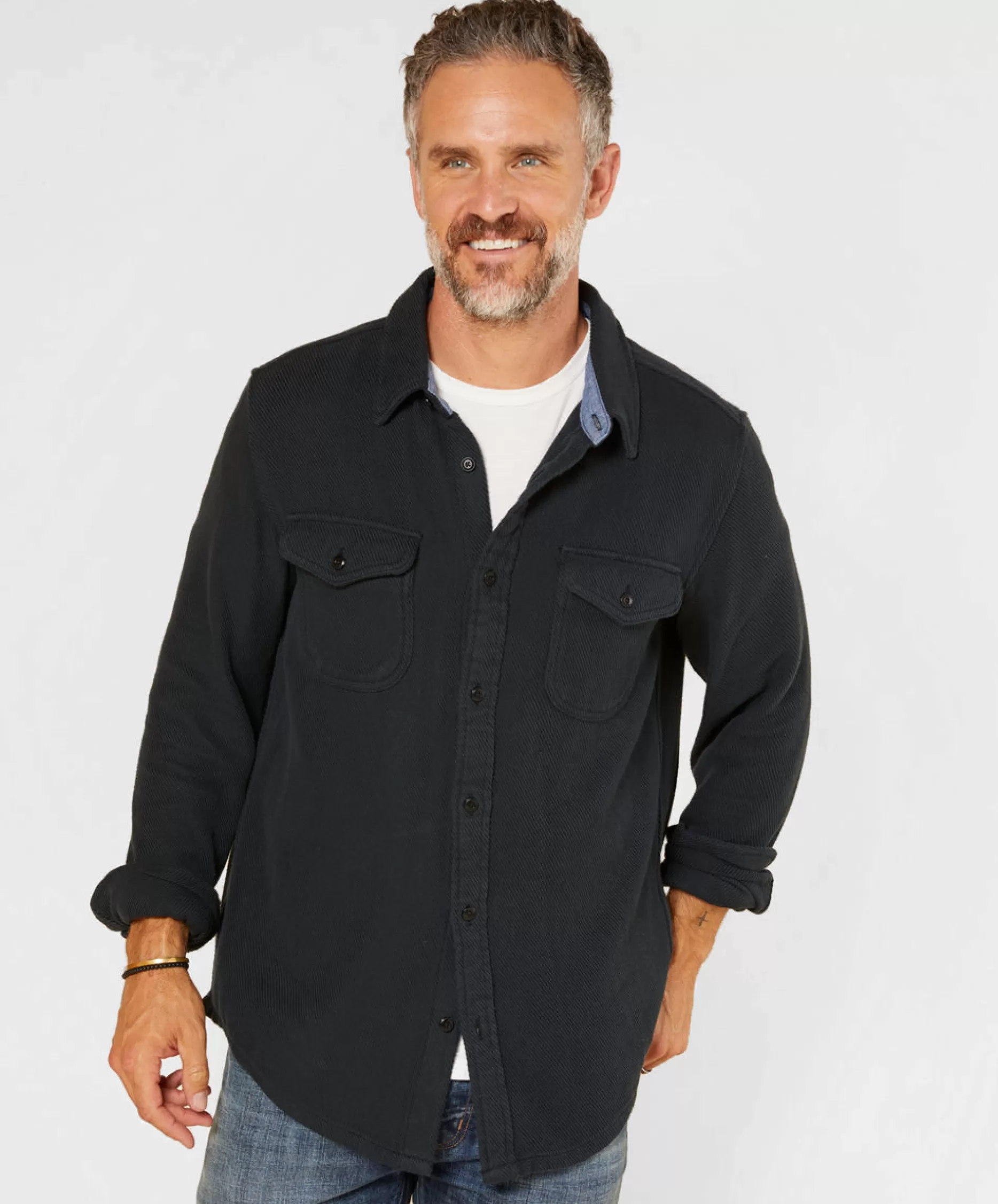 Outerknown Blanket Shirt Pitch Black New