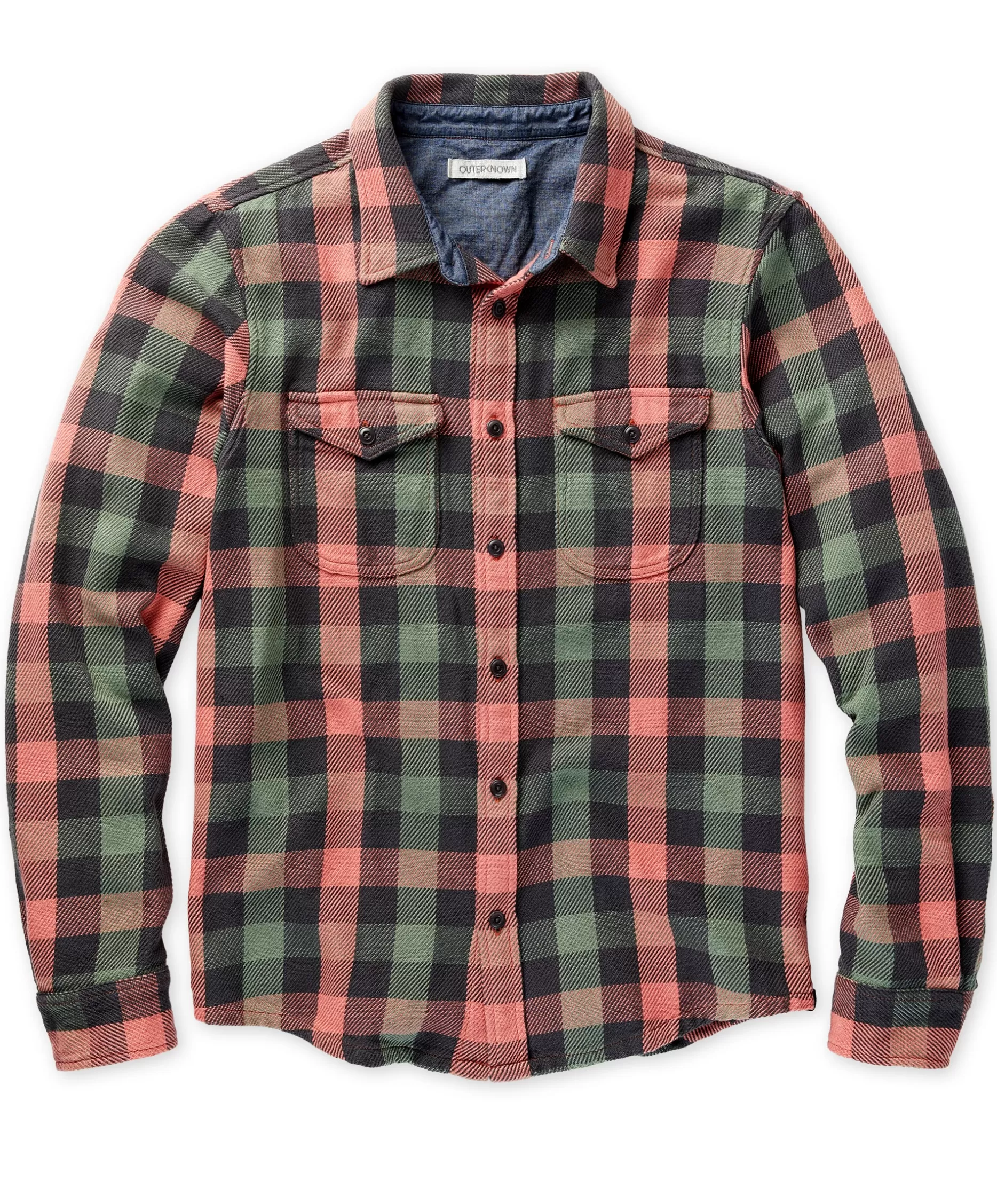 Outerknown Blanket Shirt Astrodust Balboa Check Discount