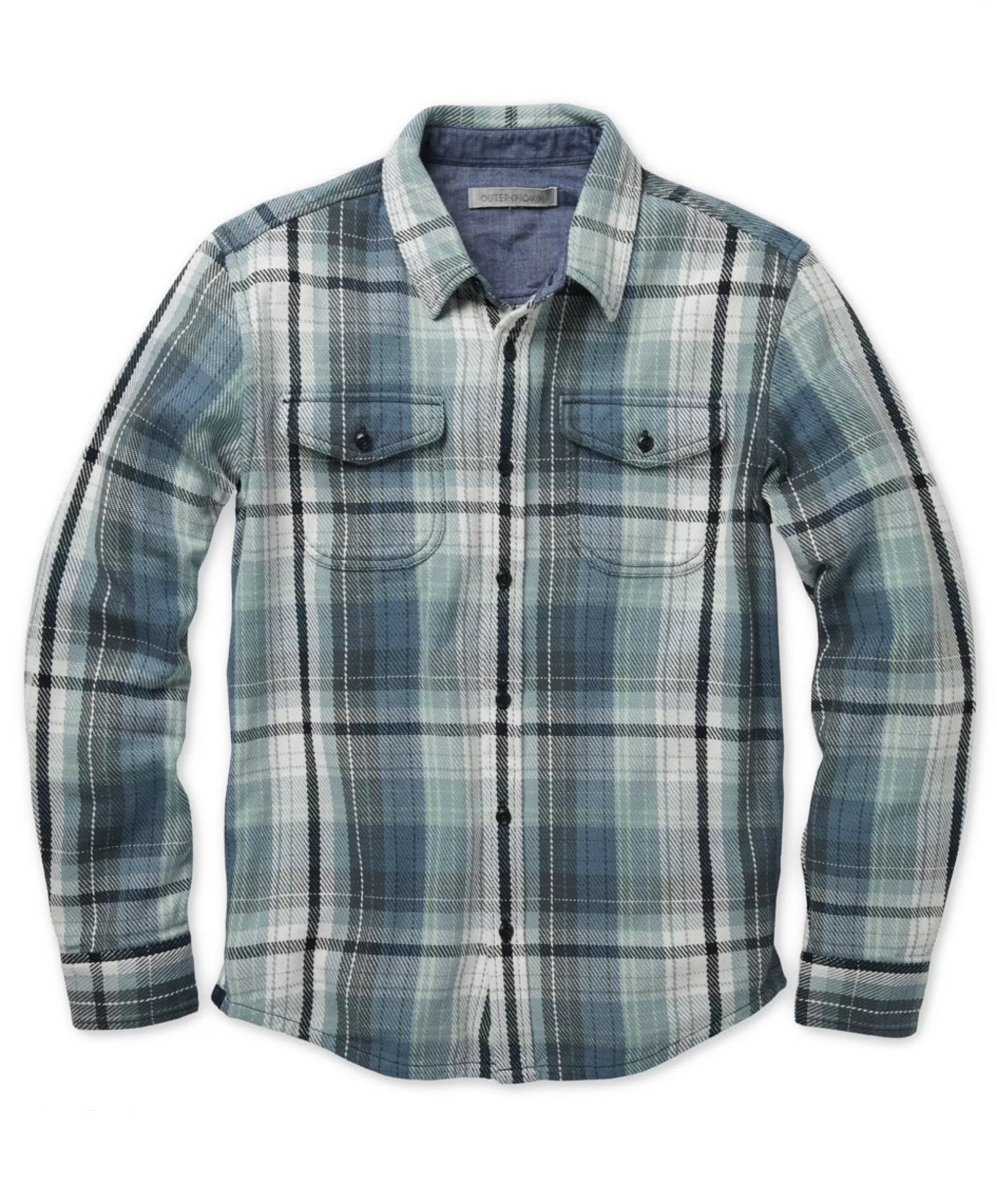 Outerknown Blanket Shirt Daylight Seaview Plaid New