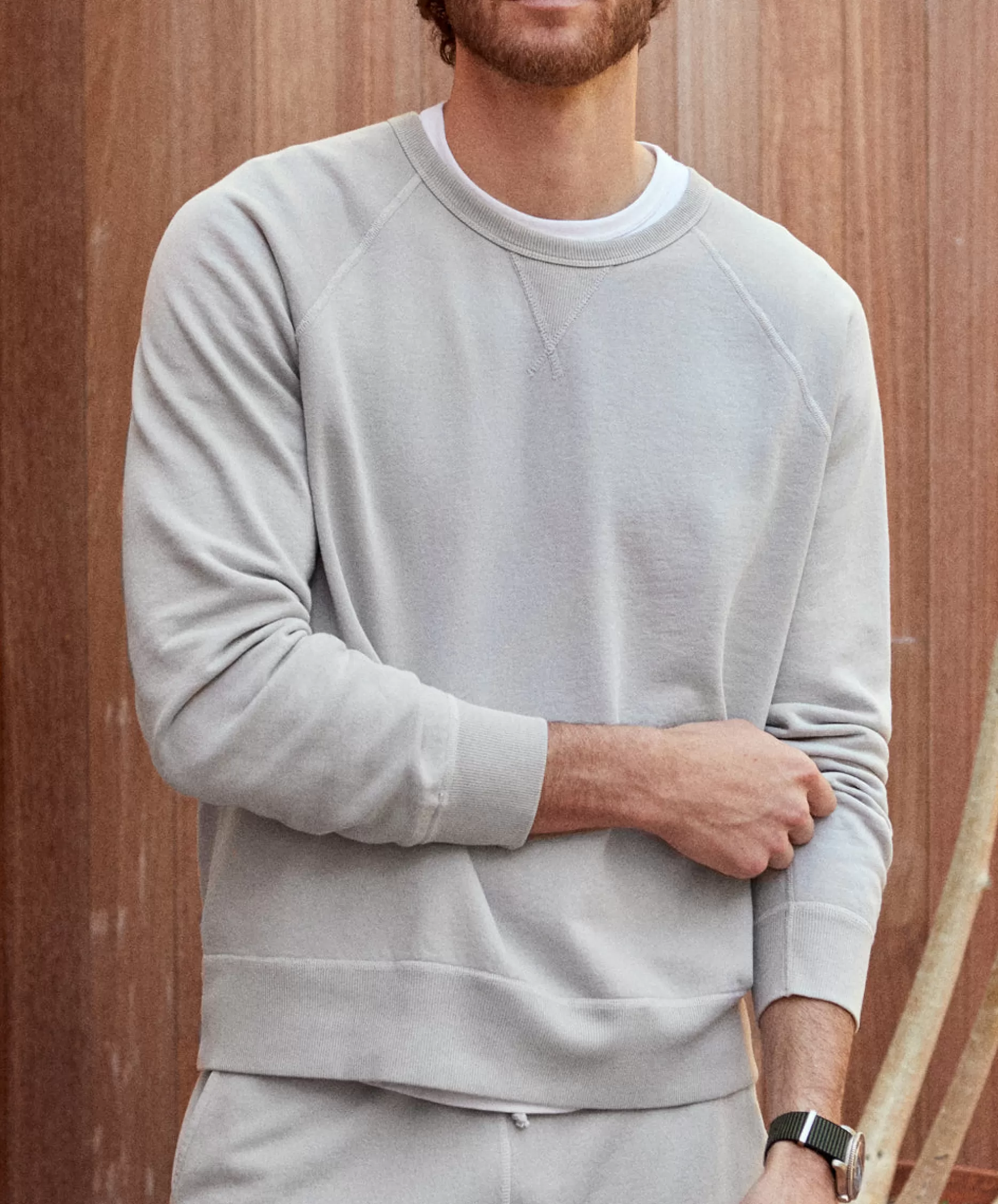 Outerknown California Sweatshirt Blue Dust Discount