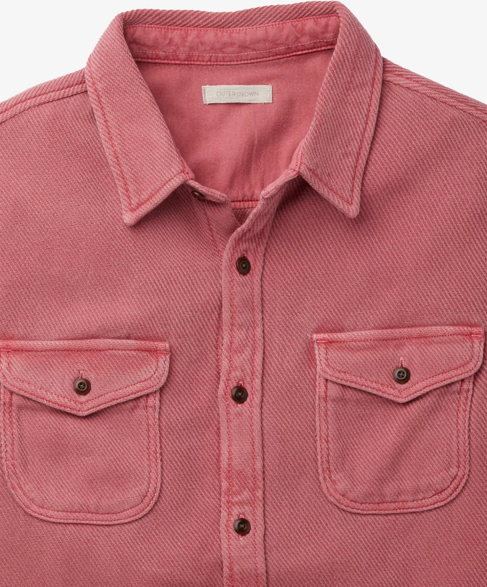 Outerknown Chroma Blanket Shirt Earth Red Hot