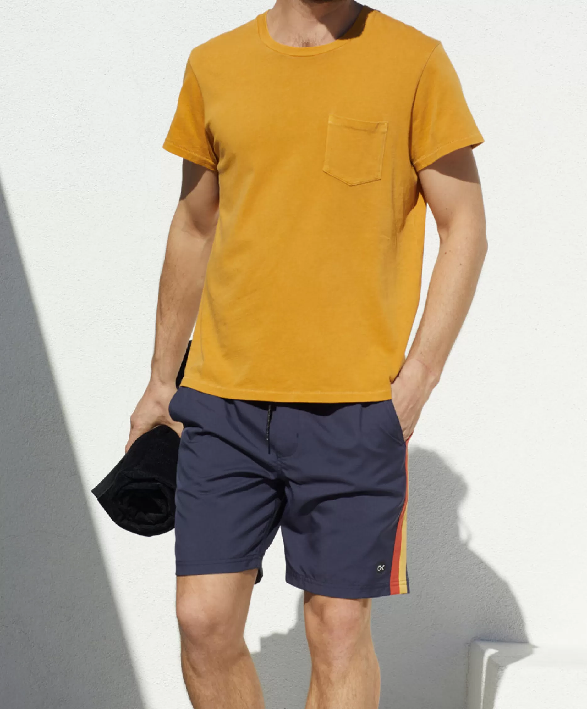 Outerknown Groovy Pocket Tee Saffron New