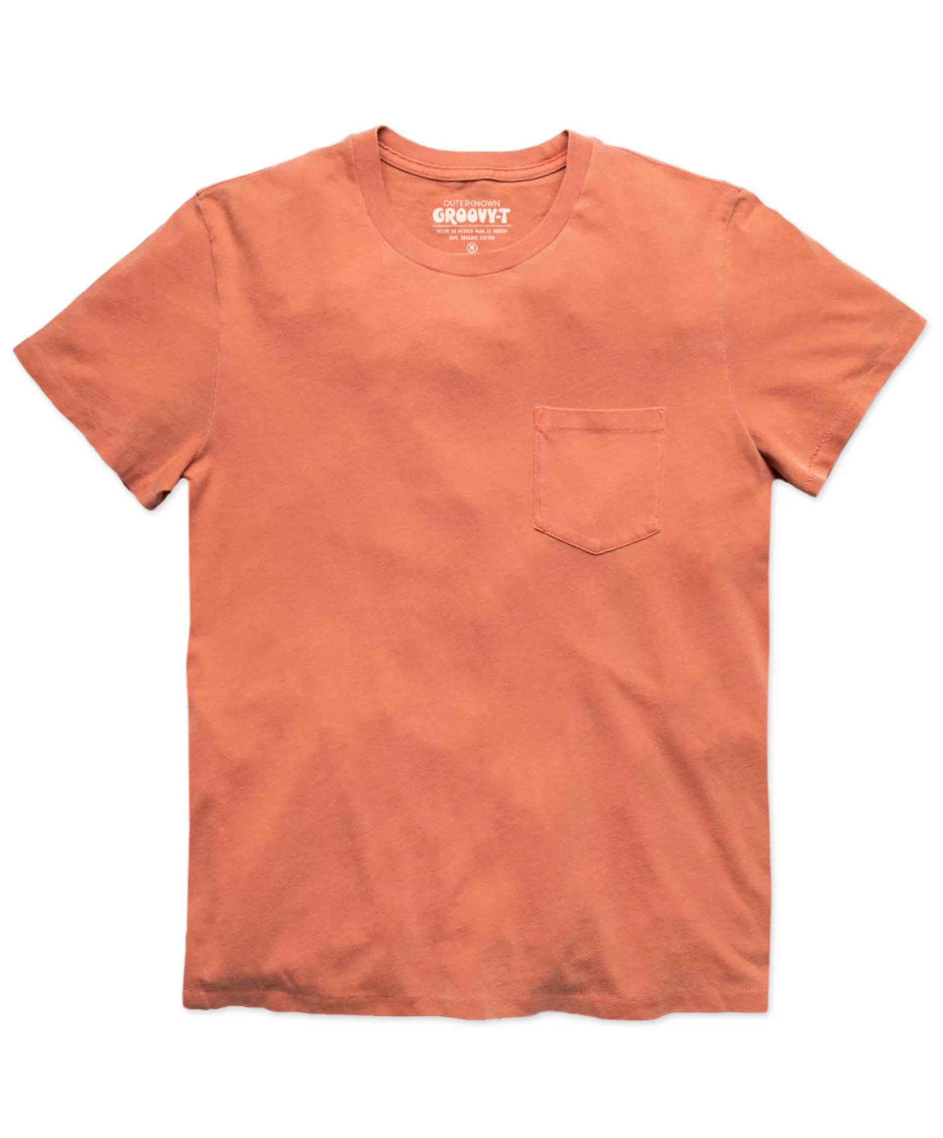 Outerknown Groovy Pocket Tee Terra Cotta Discount