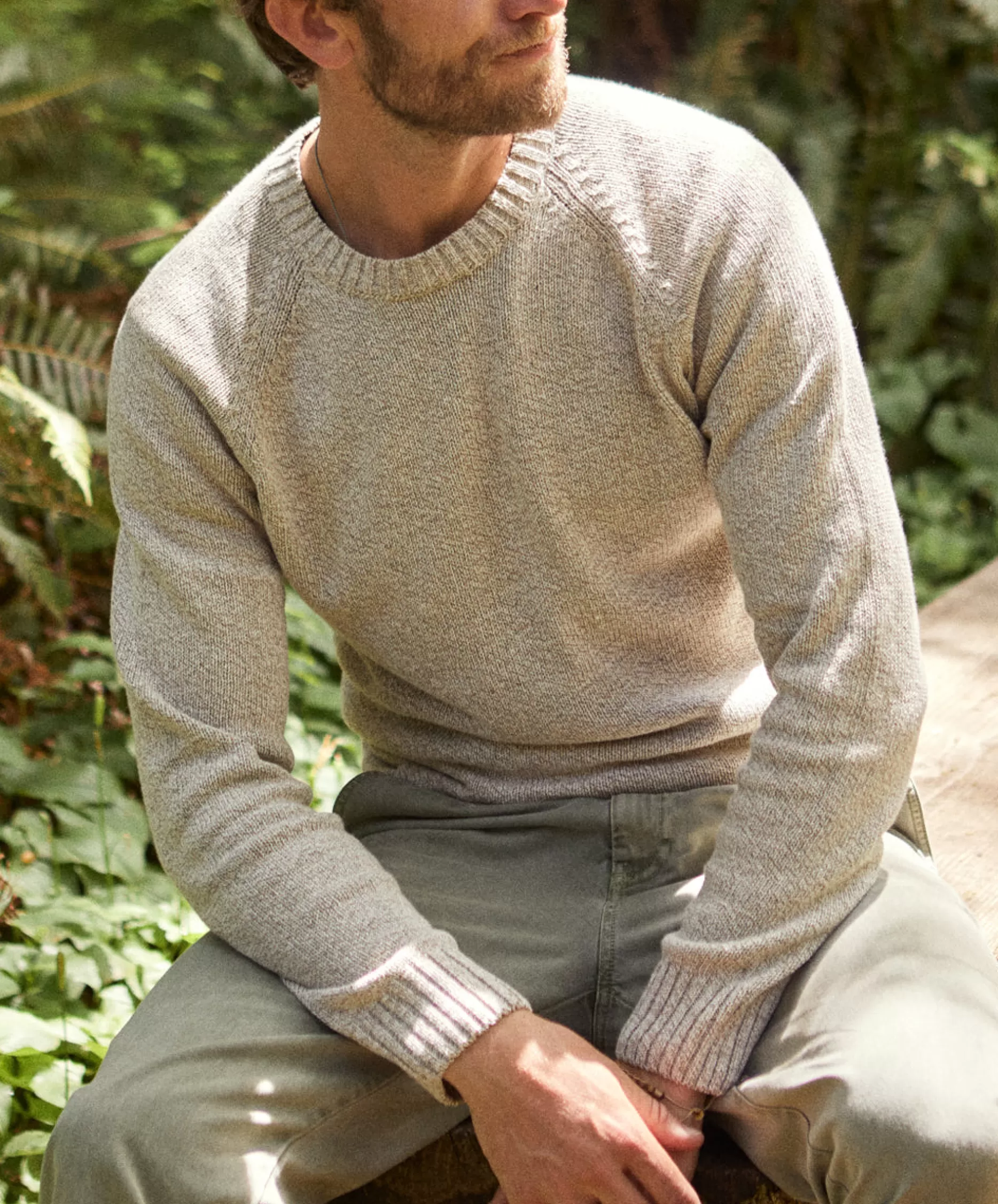 Outerknown Hemisphere Sweater Oatmeal Marl Outlet