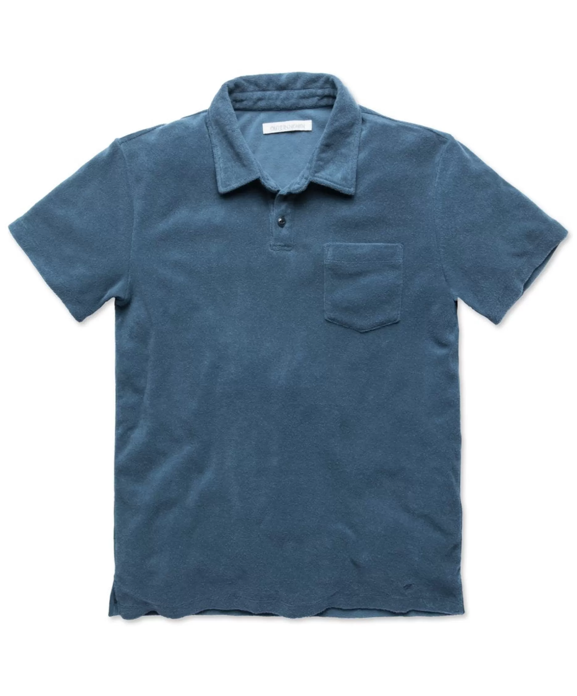 Outerknown Hightide Terry Polo Deep Sea Fashion