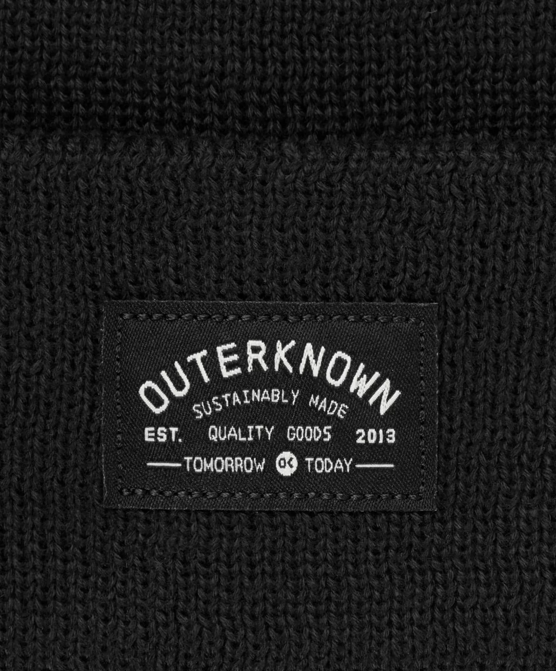 Outerknown Industrial Tall Beanie Pitch Black Fashion