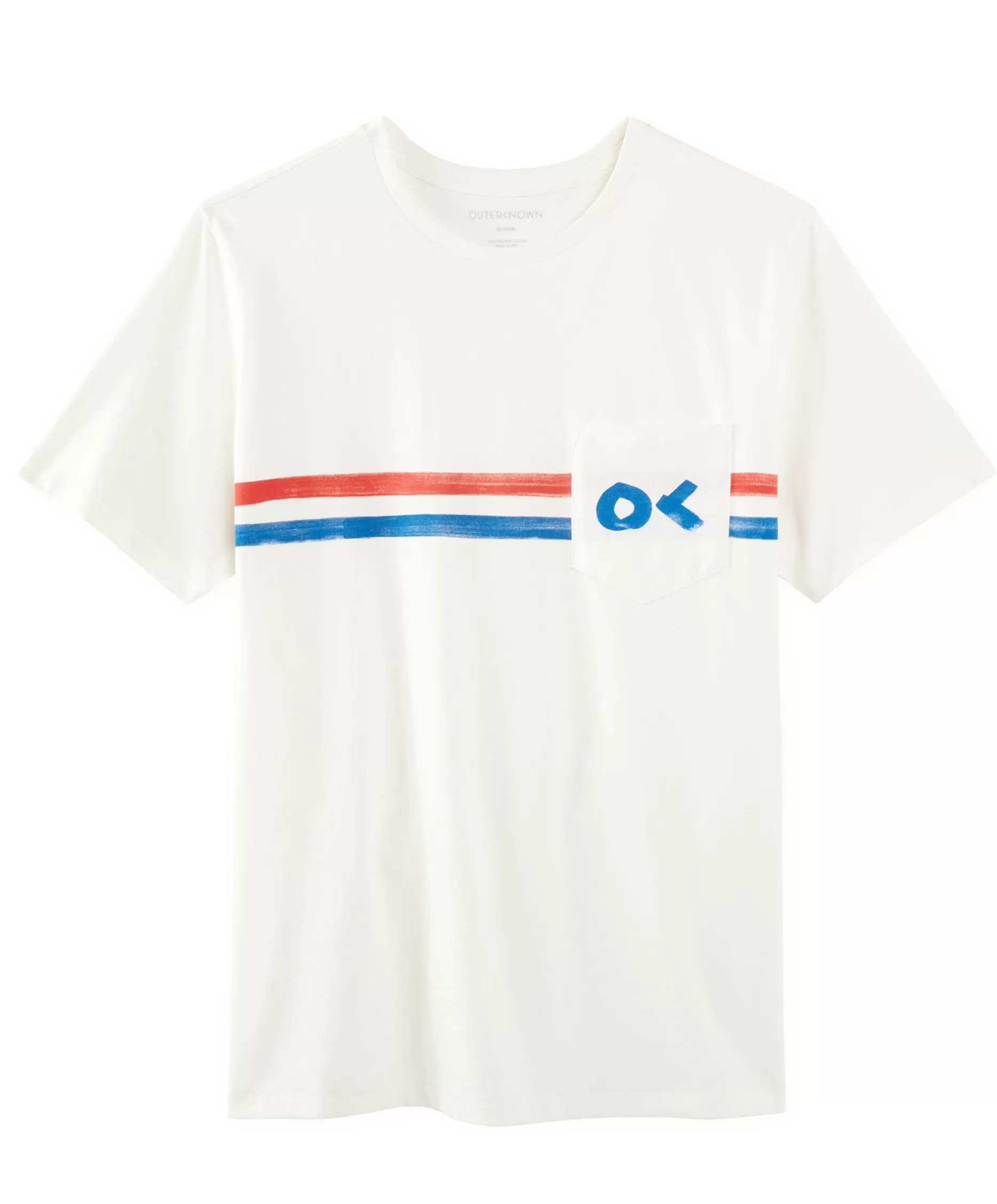 Outerknown Nostalgic Stripe S/S Pocket Tee Salt Best