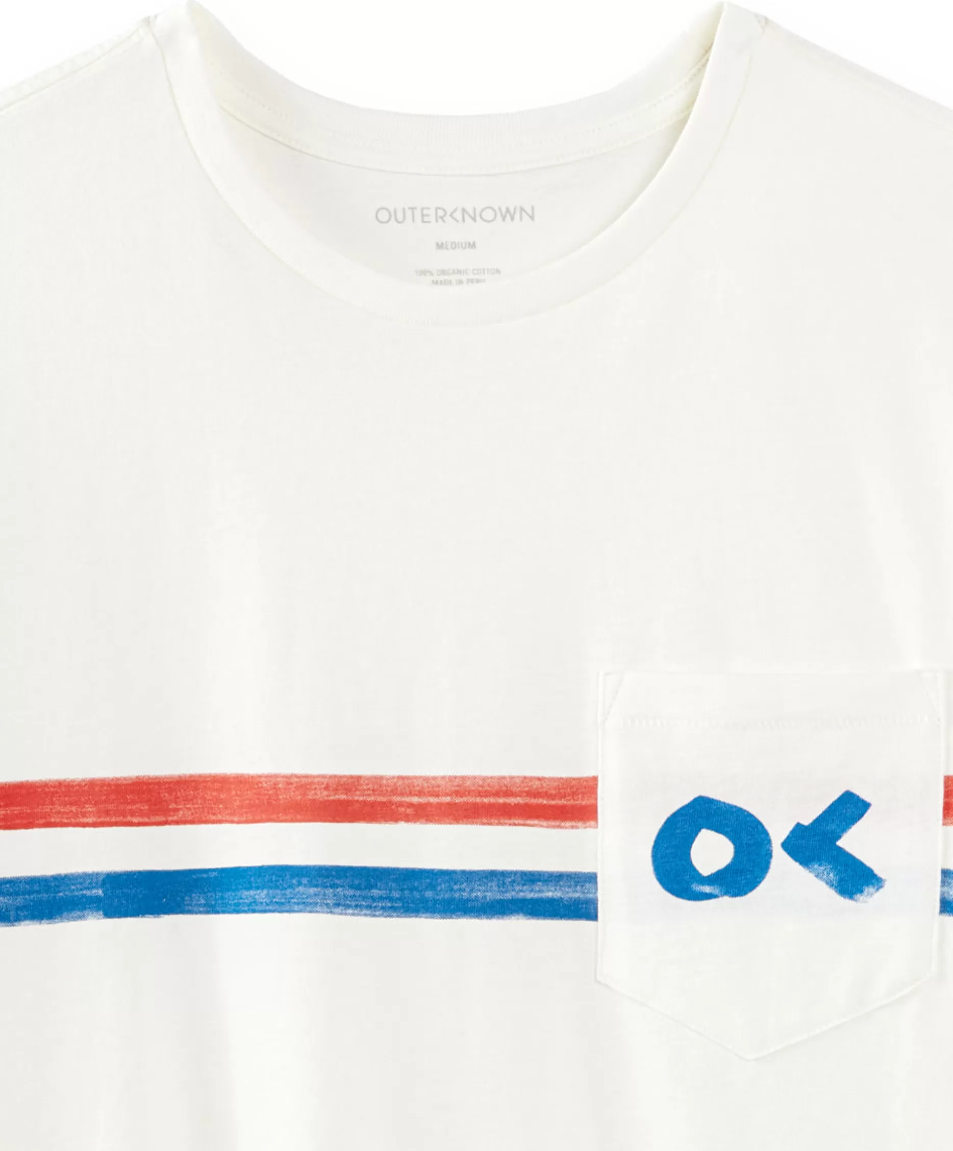 Outerknown Nostalgic Stripe S/S Pocket Tee Salt Best