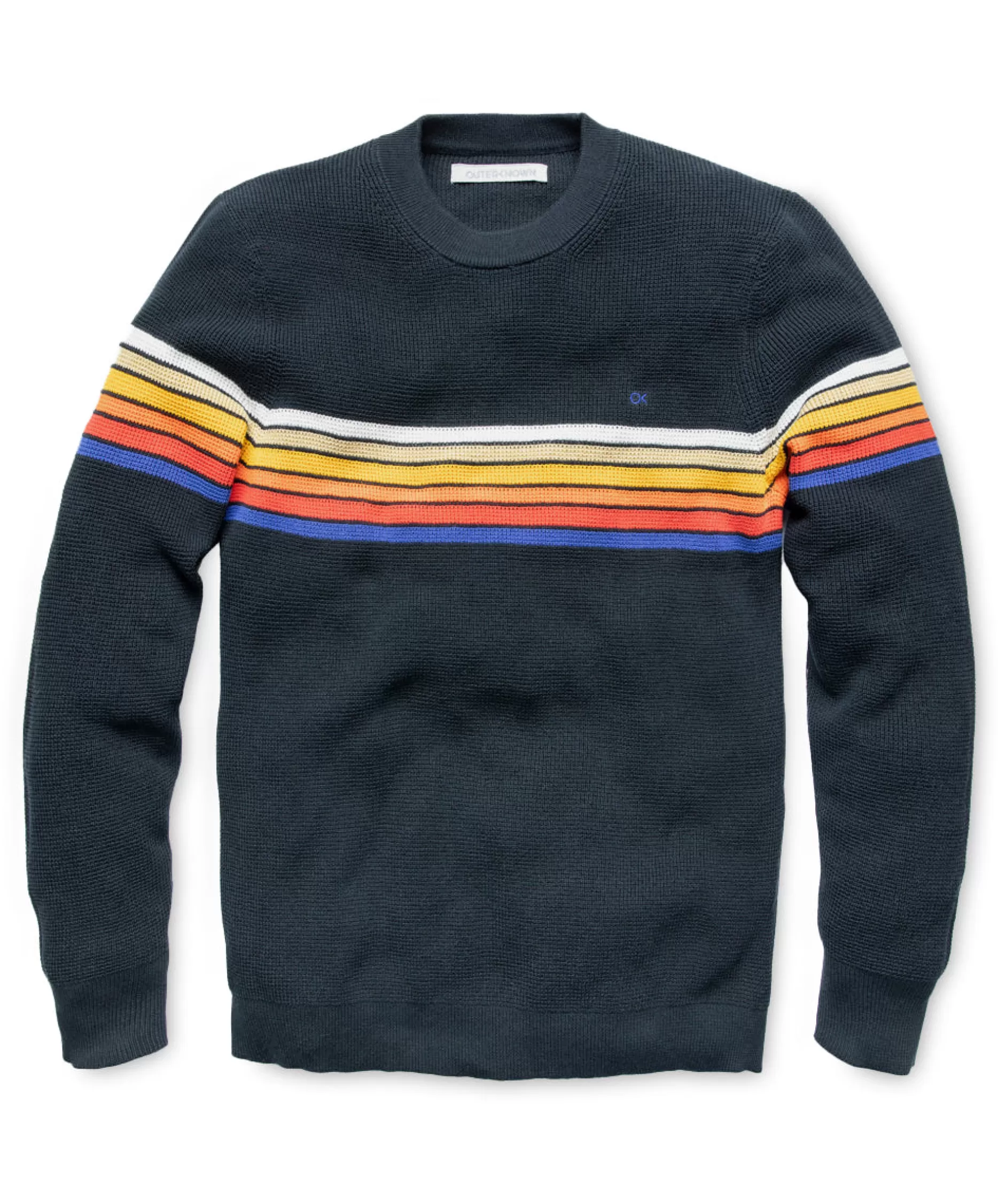 Outerknown Nostalgic Sweater Ok Black Rainbow Shop