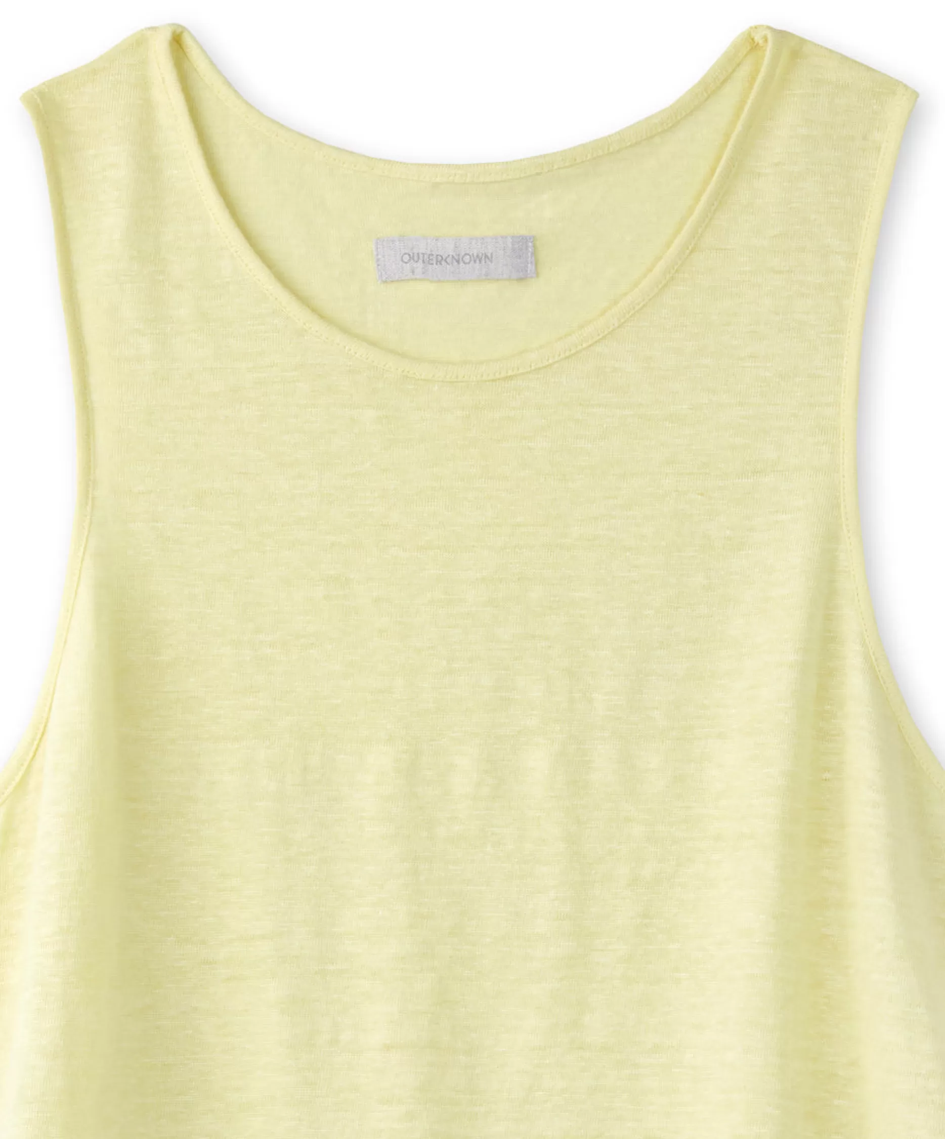 Outerknown Offshore Linen Tank Pomelo Hot