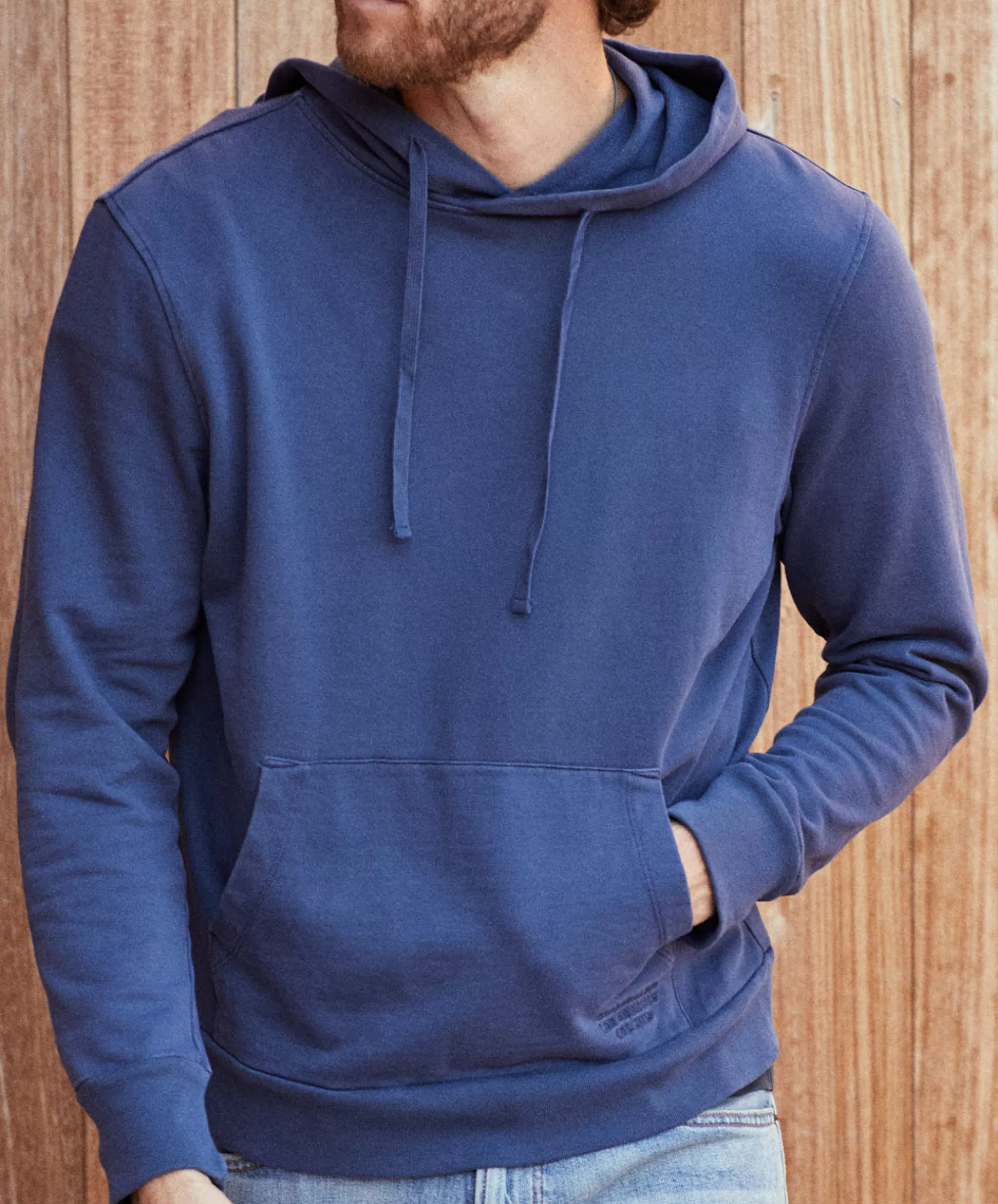 Outerknown Established Hoodie Dark Navy Flash Sale