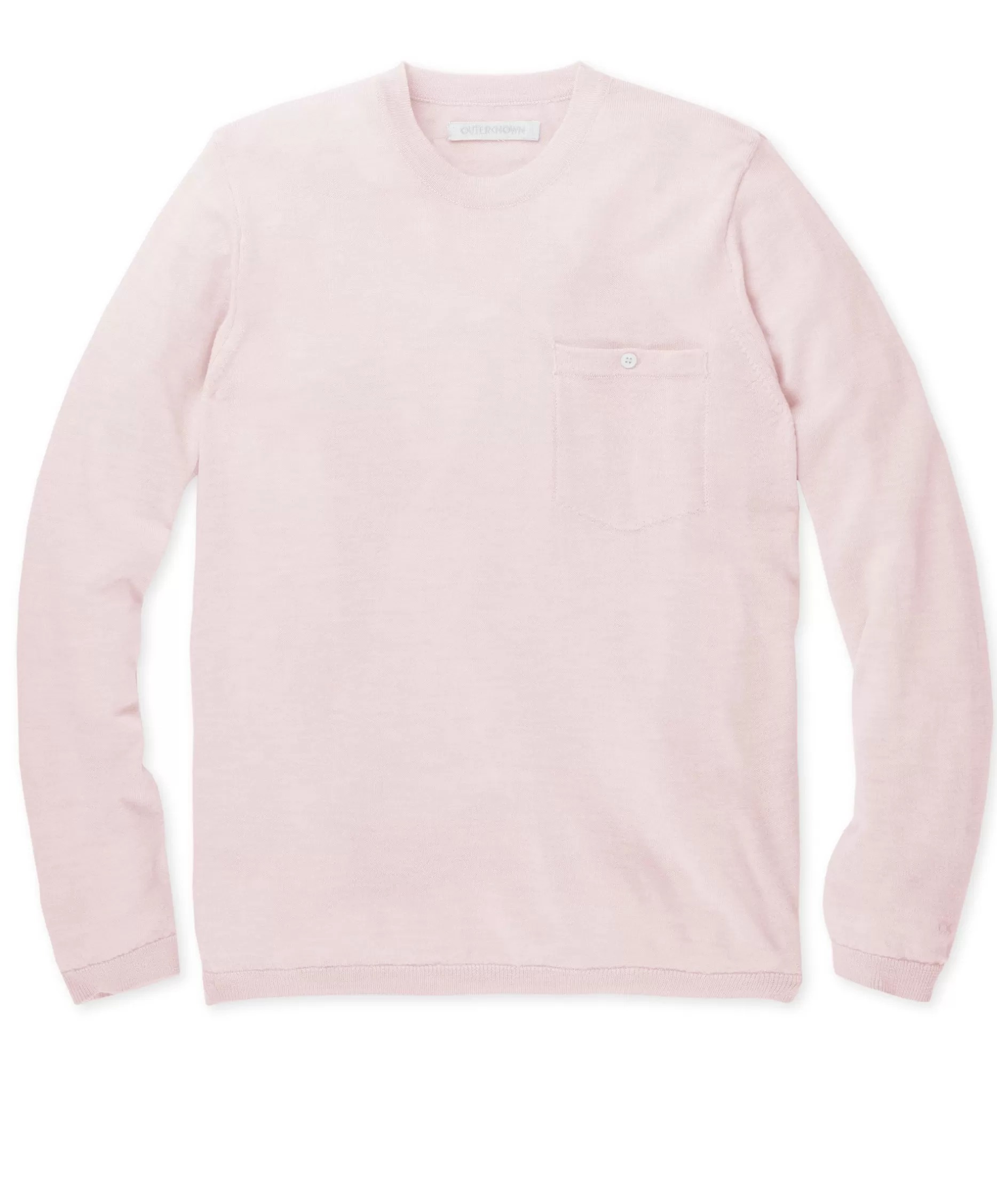 Outerknown Palisades Pocket Crew Pale Pink Cheap