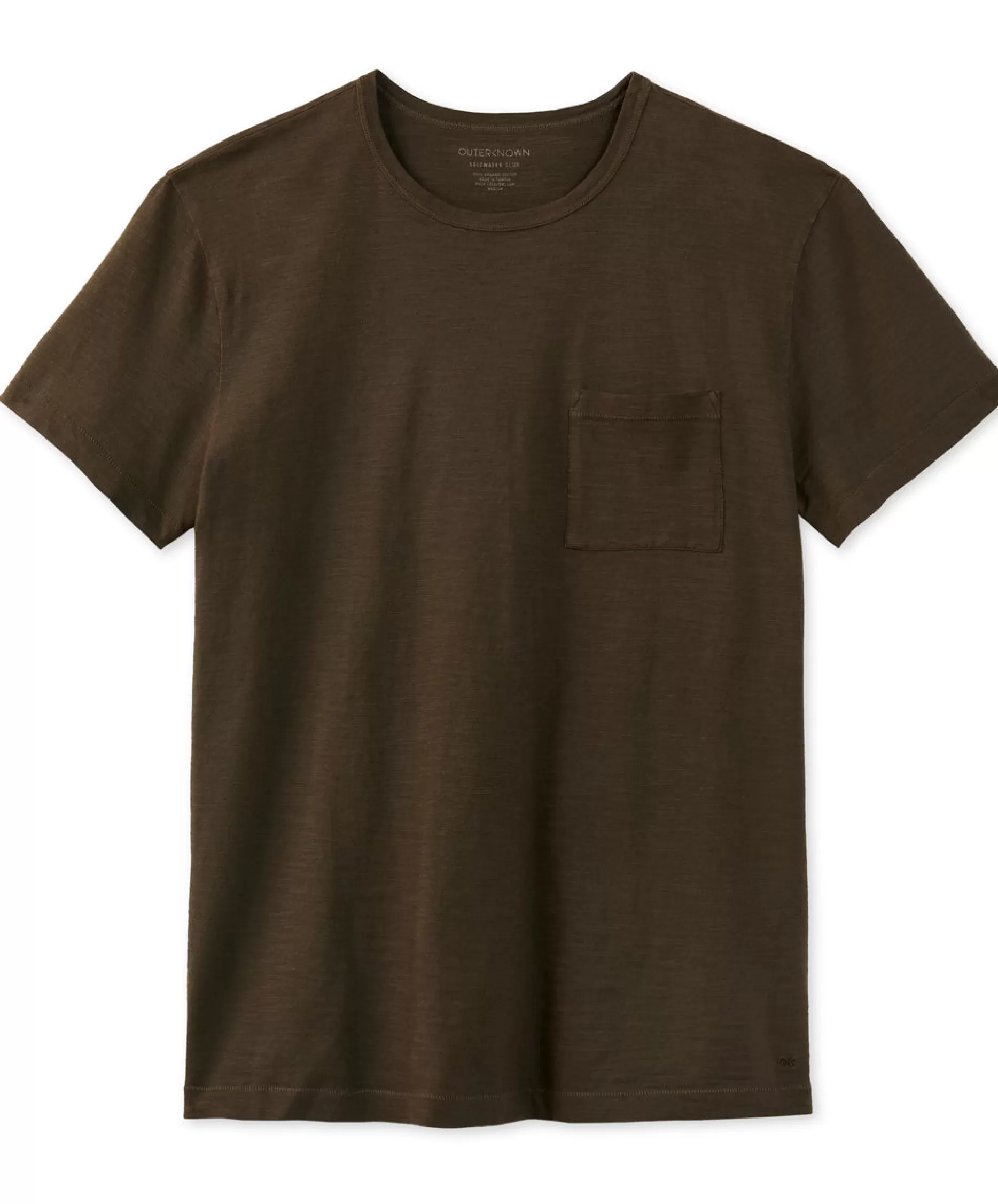 Outerknown Saltwater Slub Pocket Tee Toasted Pecan Shop