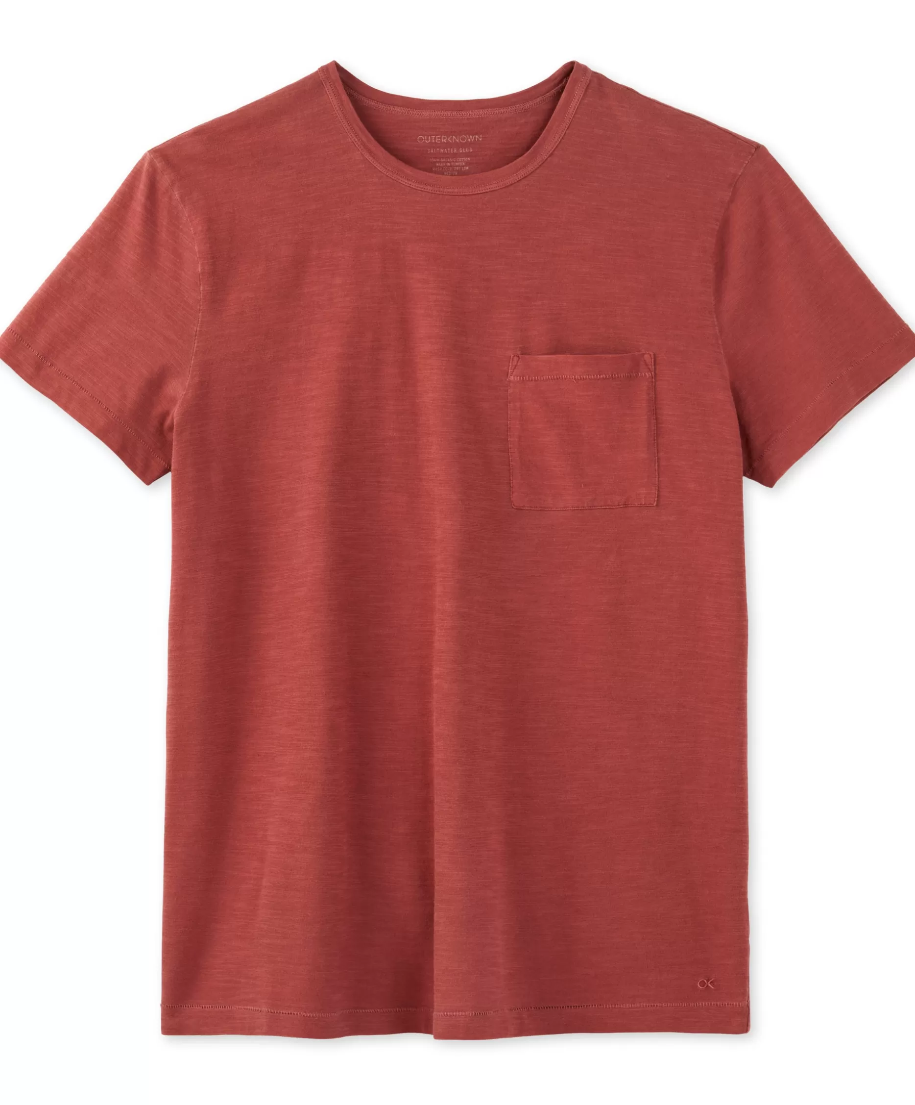 Outerknown Saltwater Slub Pocket Tee Paprika Discount