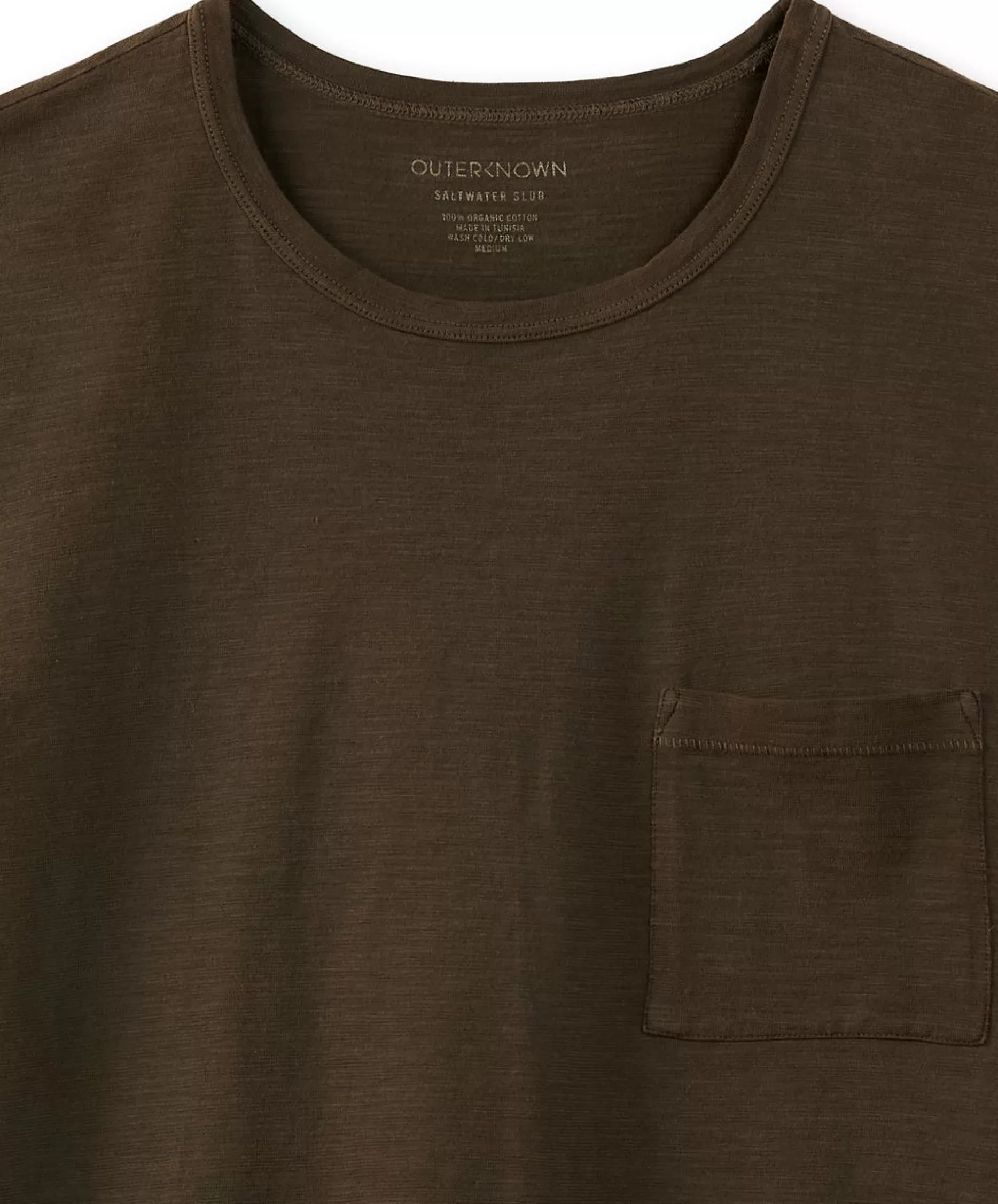 Outerknown Saltwater Slub Pocket Tee Toasted Pecan Shop