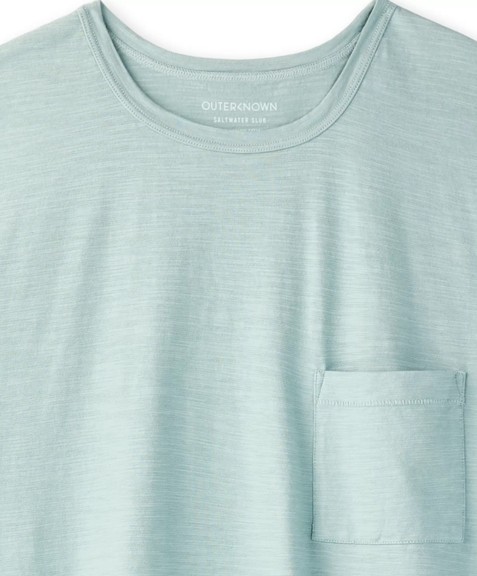 Outerknown Saltwater Slub Pocket Tee Grey Mist Discount