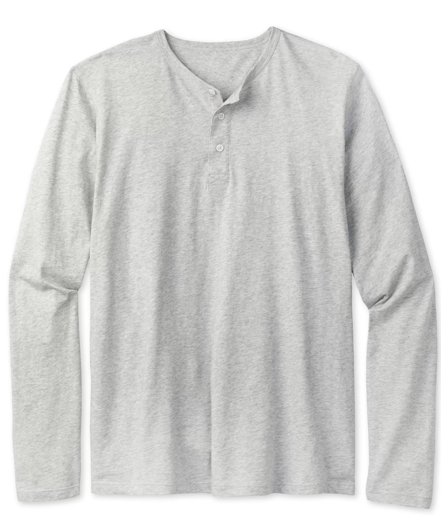 Outerknown Sojourn L/S Henley Heather Grey Sale