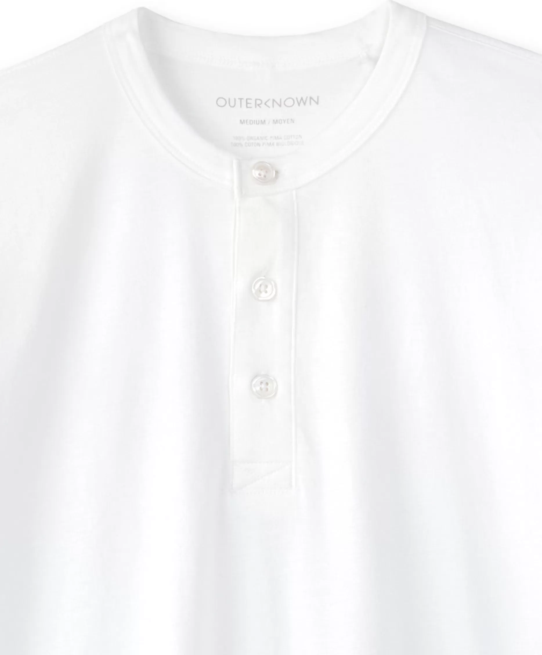 Outerknown Sojourn L/S Henley Bright White Outlet