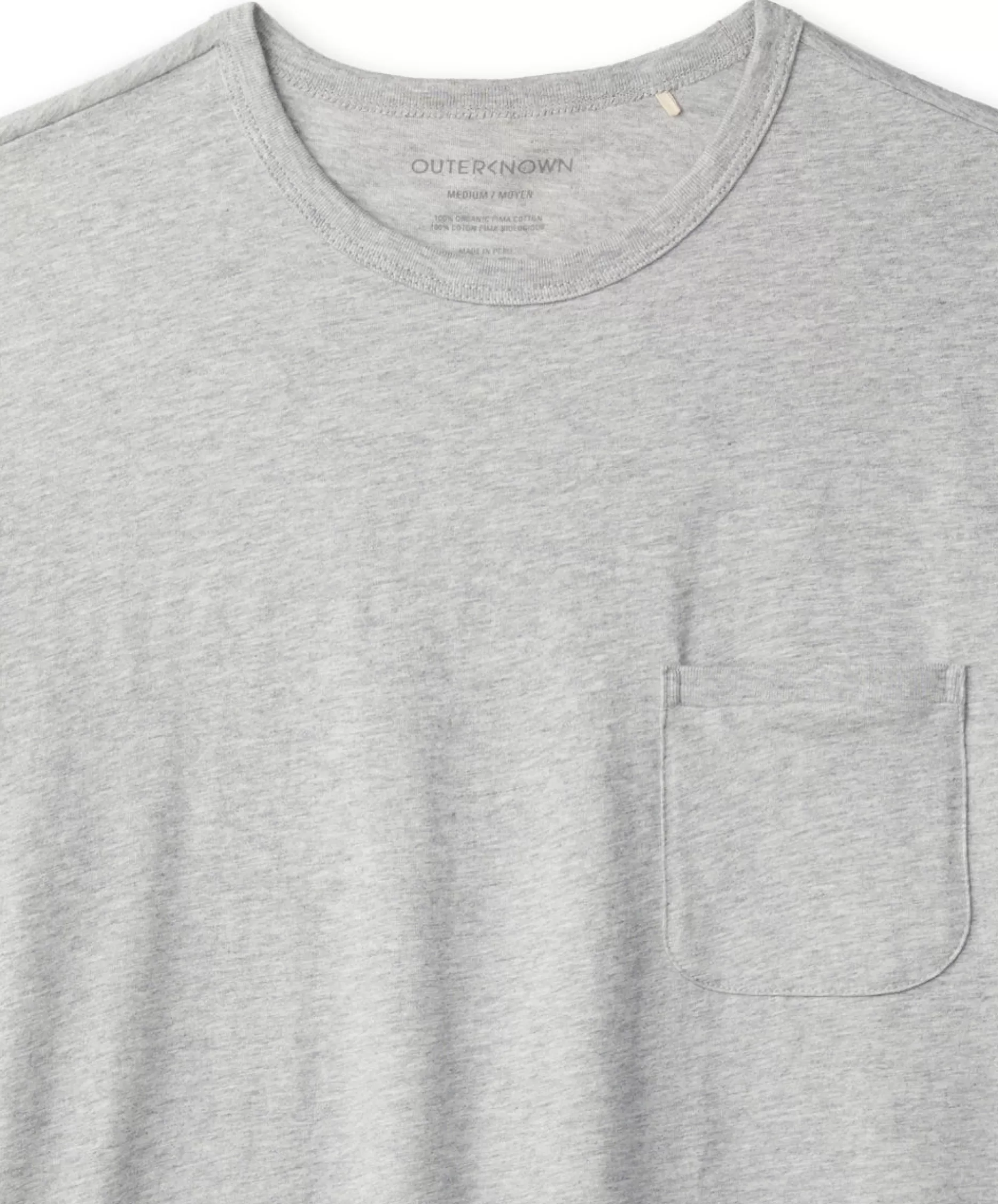 Outerknown Sojourn Pocket Tee Heather Grey Outlet