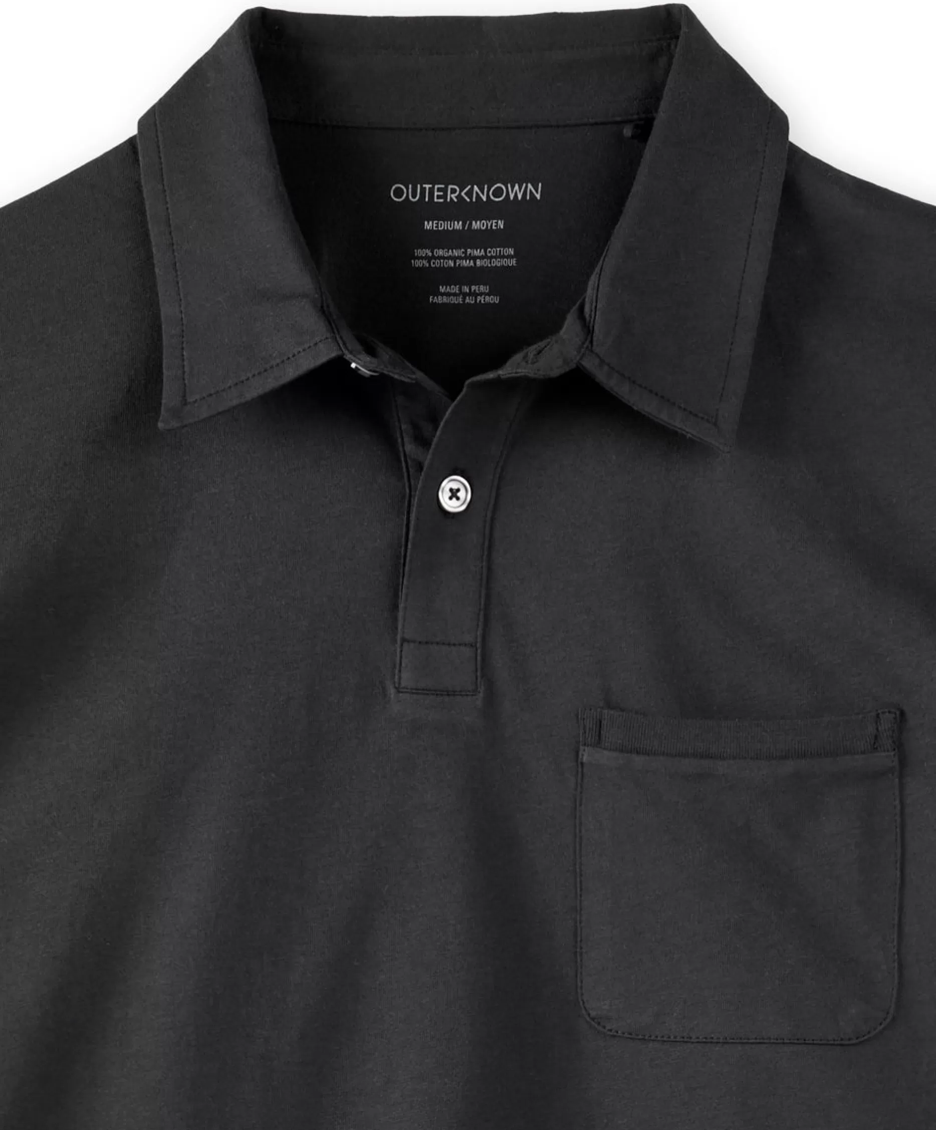 Outerknown Sojourn Polo Pitch Black Sale