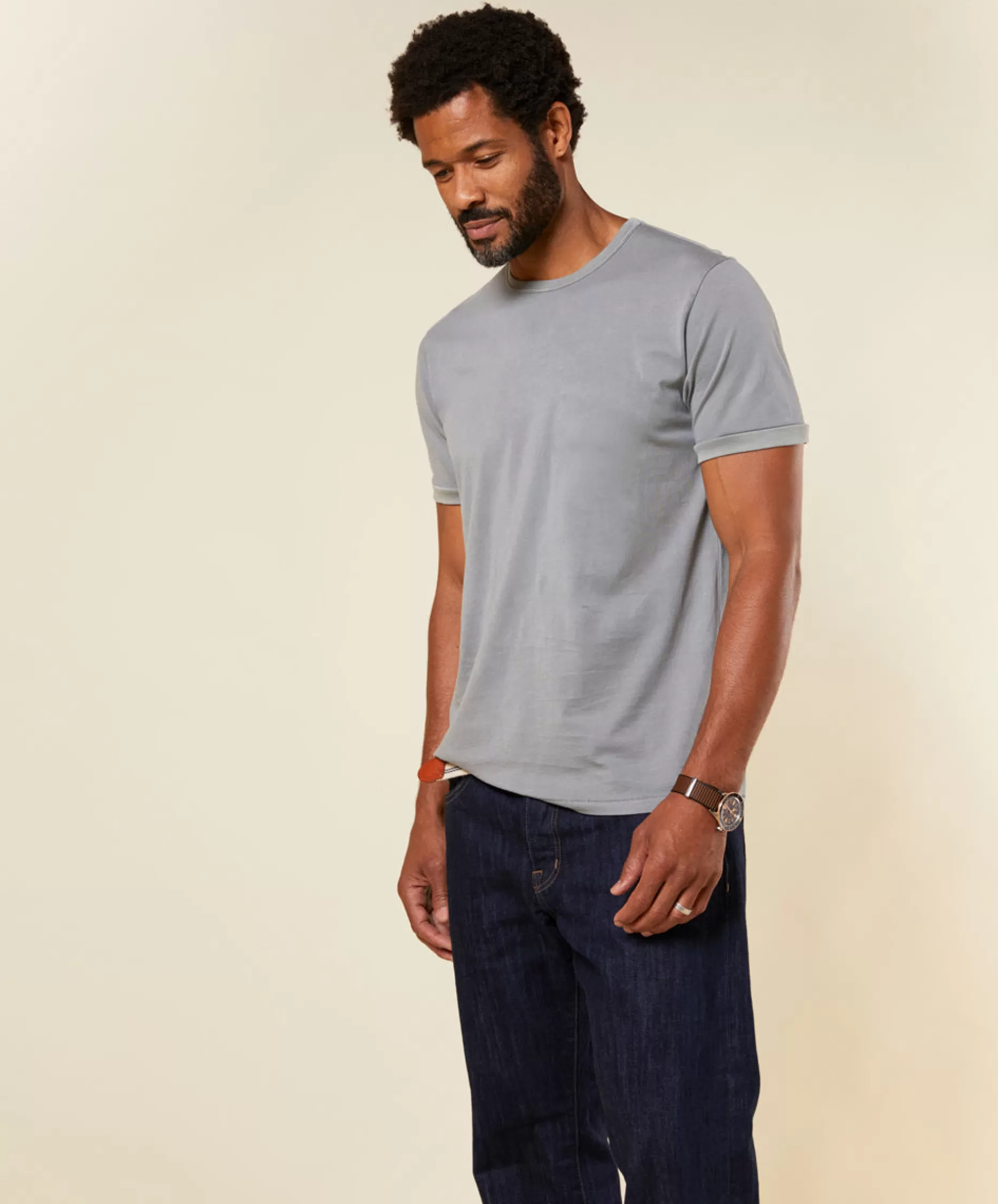 Outerknown Sojourn Tee Tarmac Grey Best