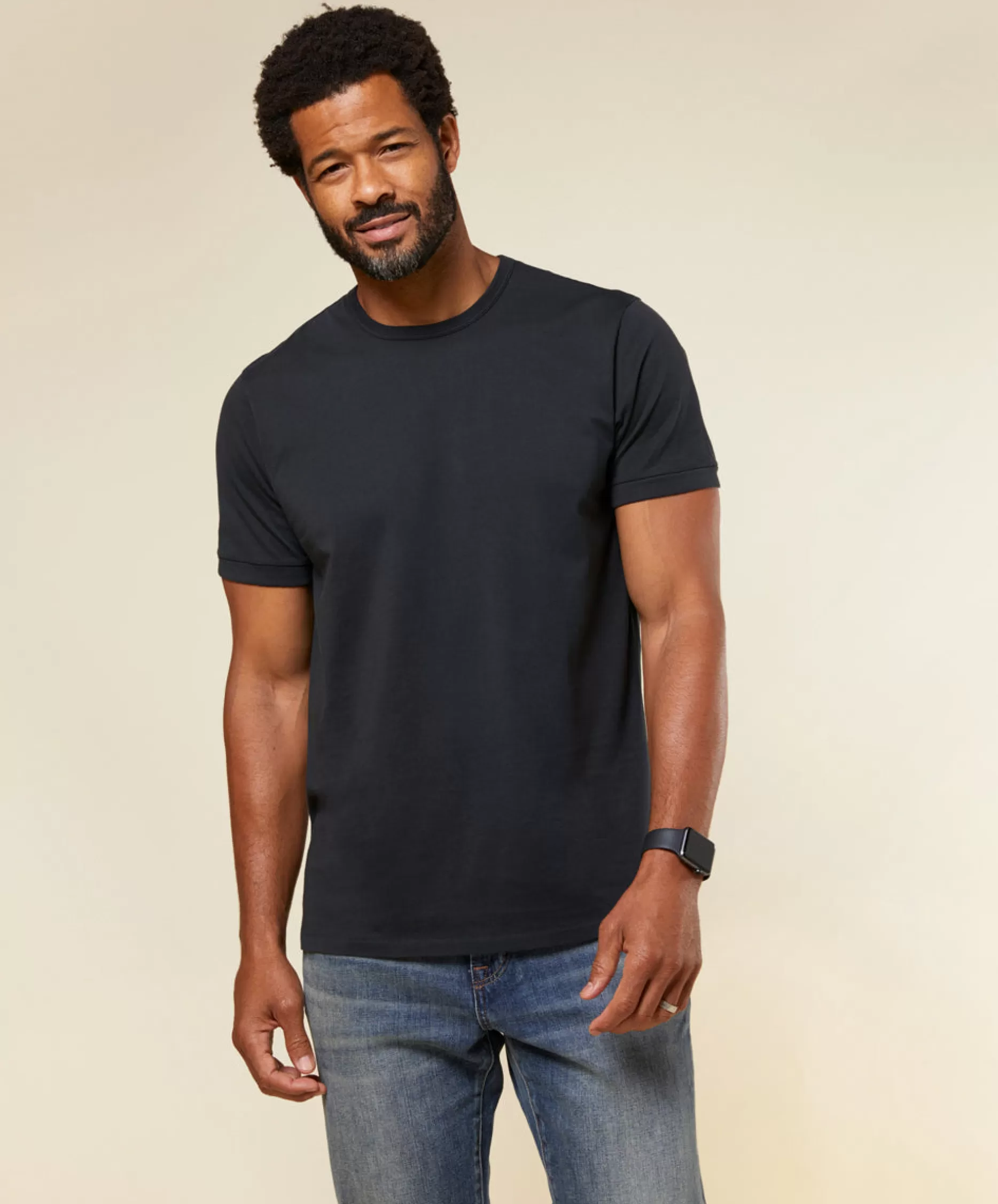 Outerknown Sojourn Tee Bright Black Sale