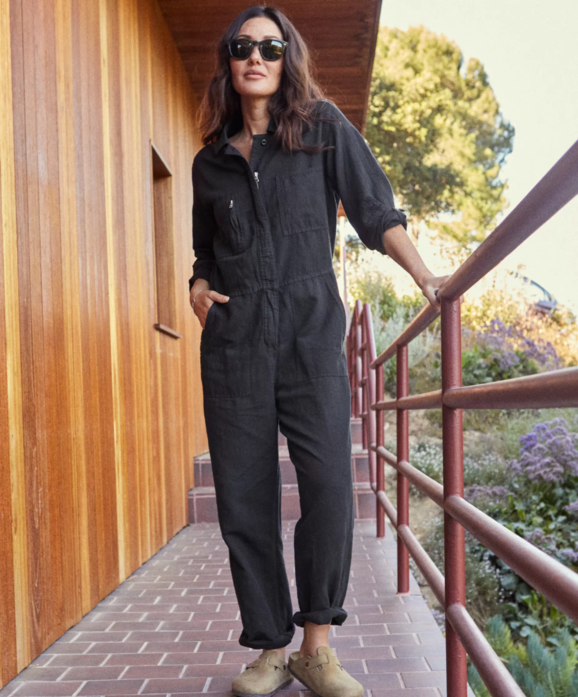 Outerknown Station Jumpsuit Pitch Black Cheap