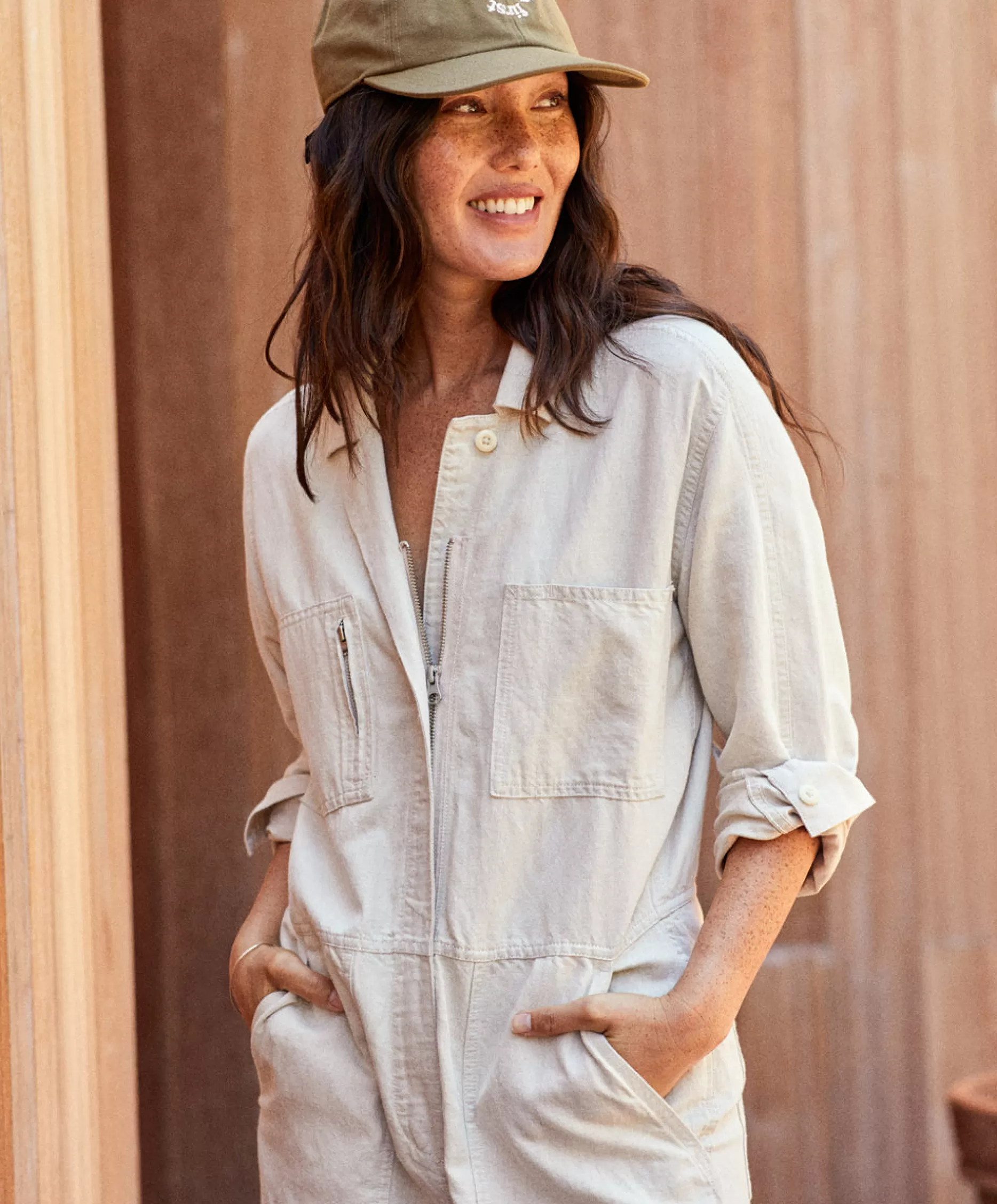 Outerknown Station Jumpsuit Natural Online