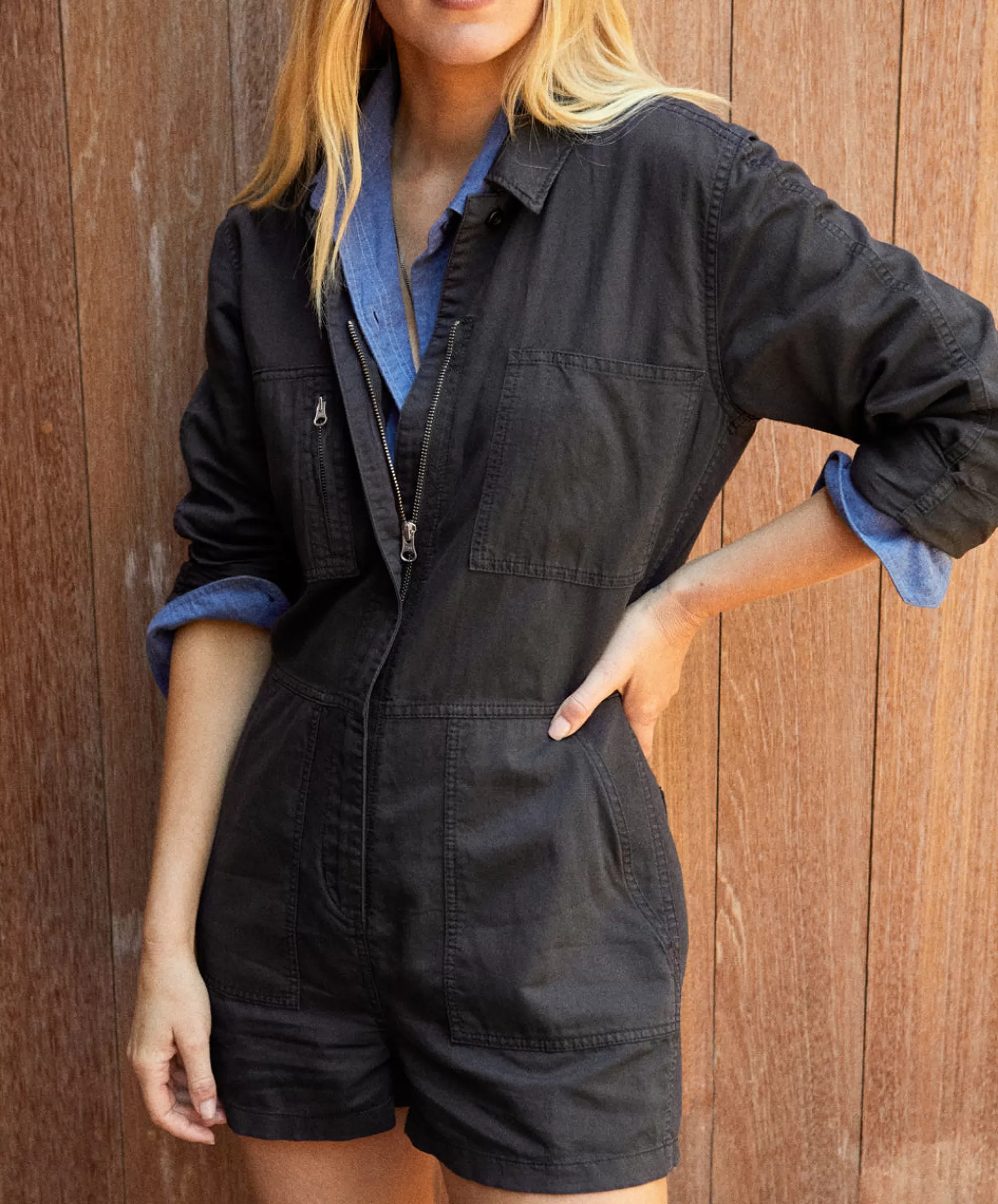 Outerknown Station Suit Shortall Pitch Black Online