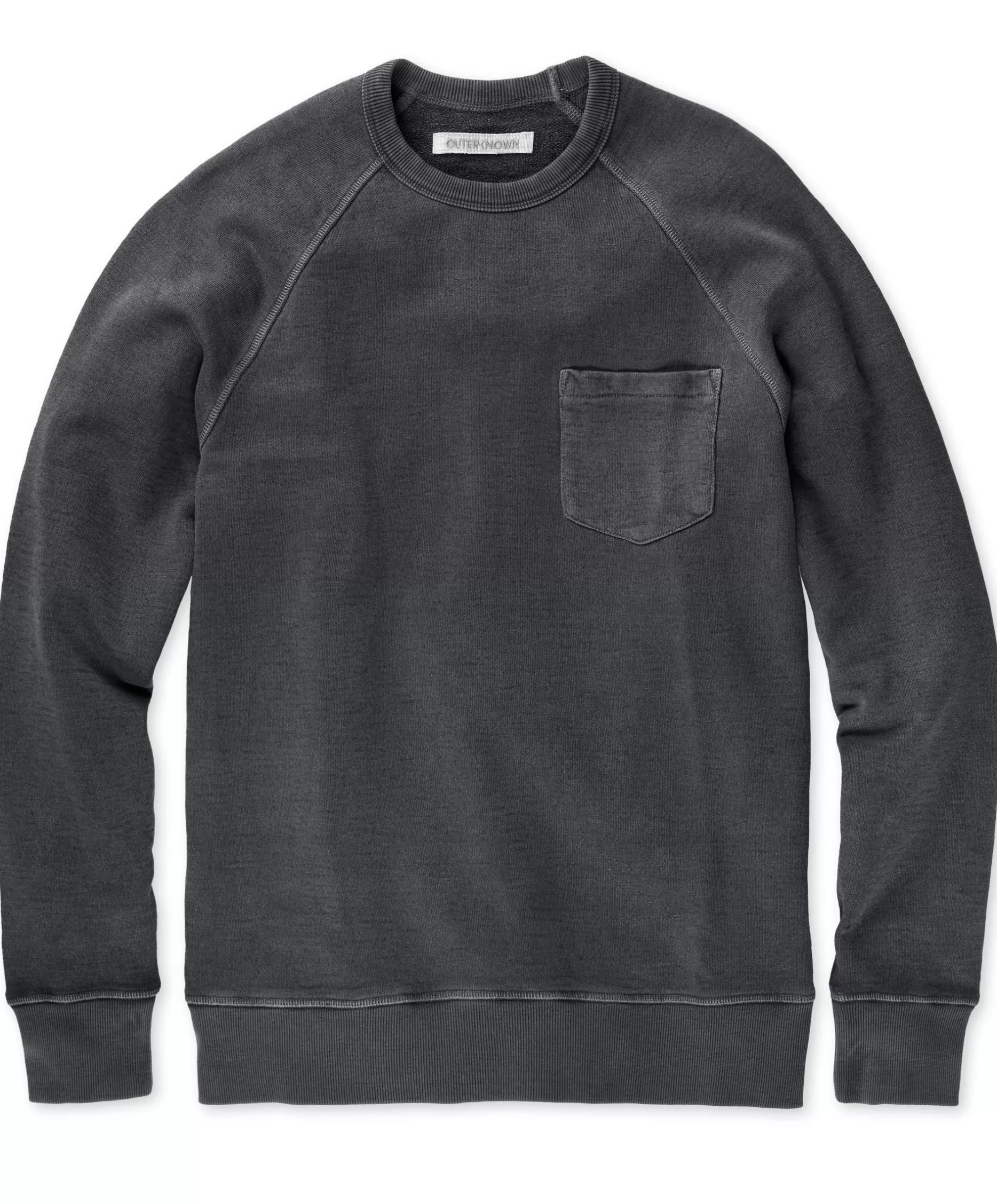 Outerknown Sur Pocket Sweatshirt Faded Black Discount