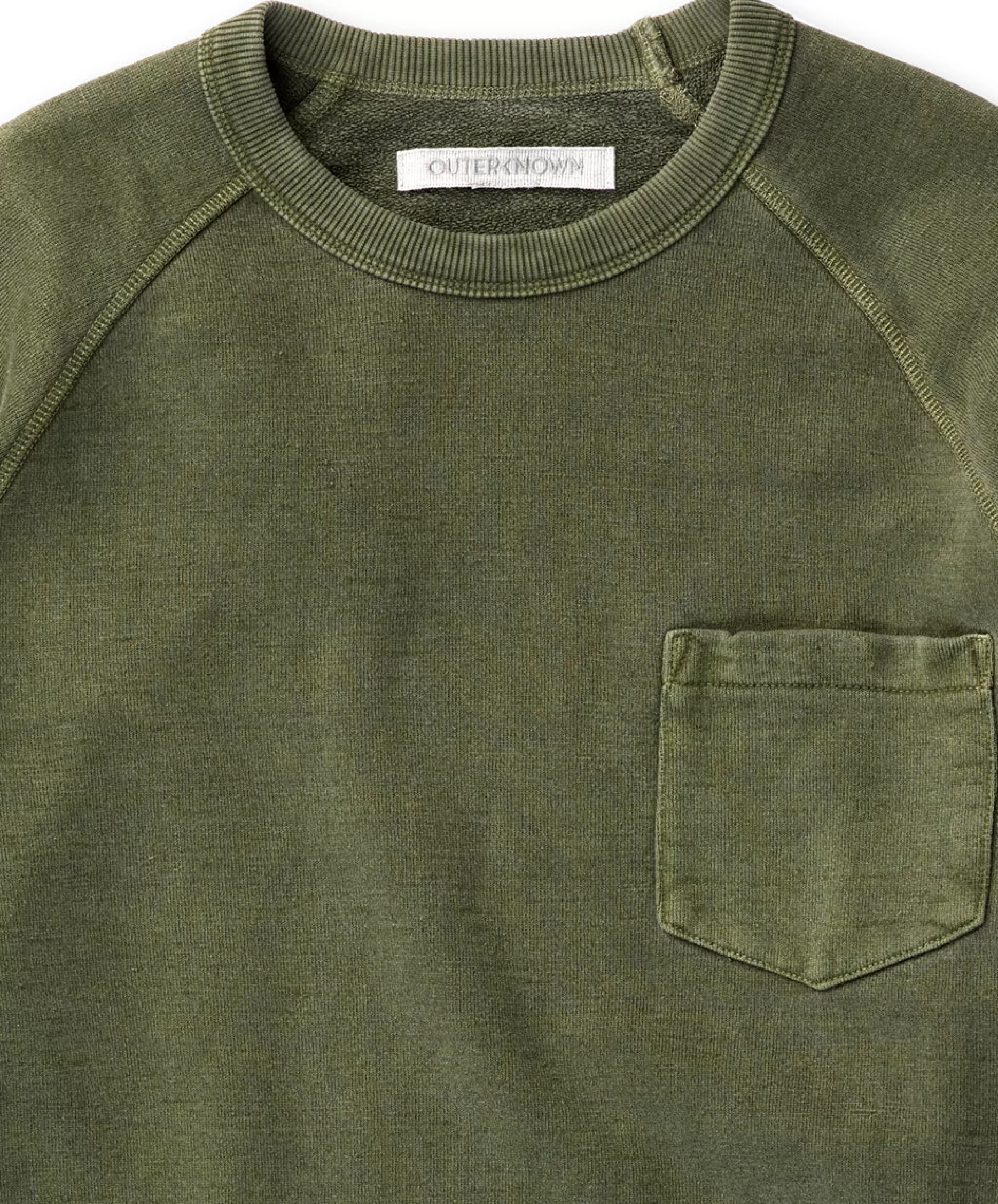 Outerknown Sur Pocket Sweatshirt Olive Branch Discount