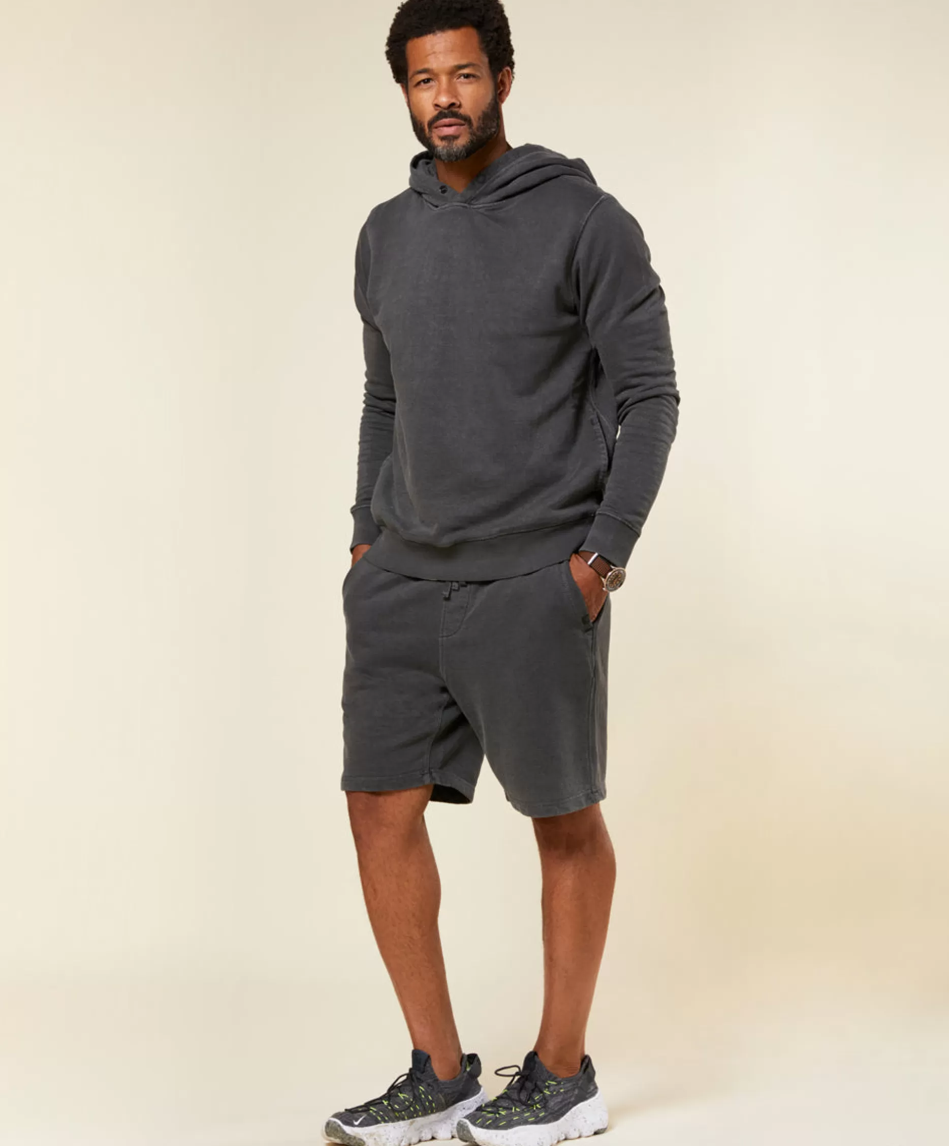 Outerknown Sur Sweatshorts Faded Black Shop