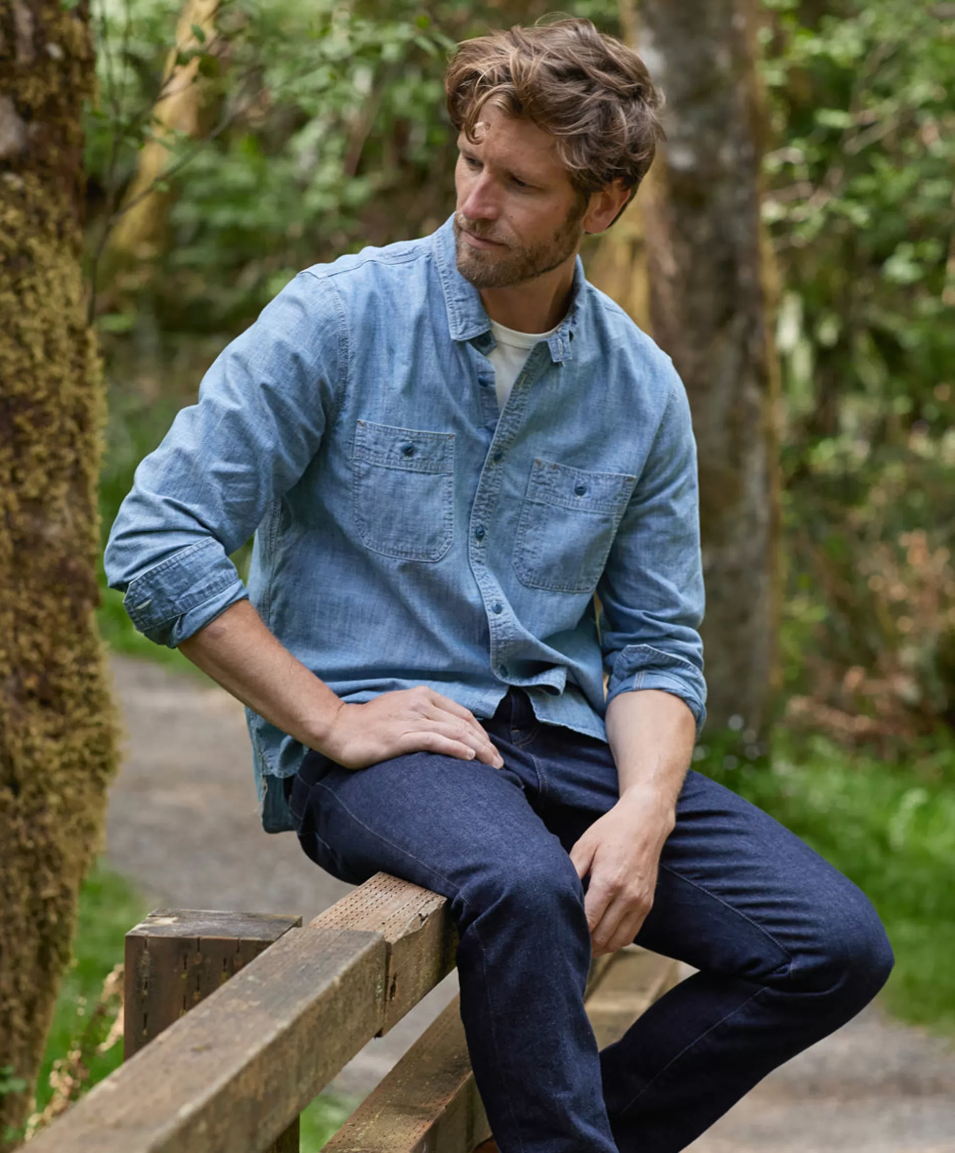 Outerknown Utility Shirt Chambray Sale