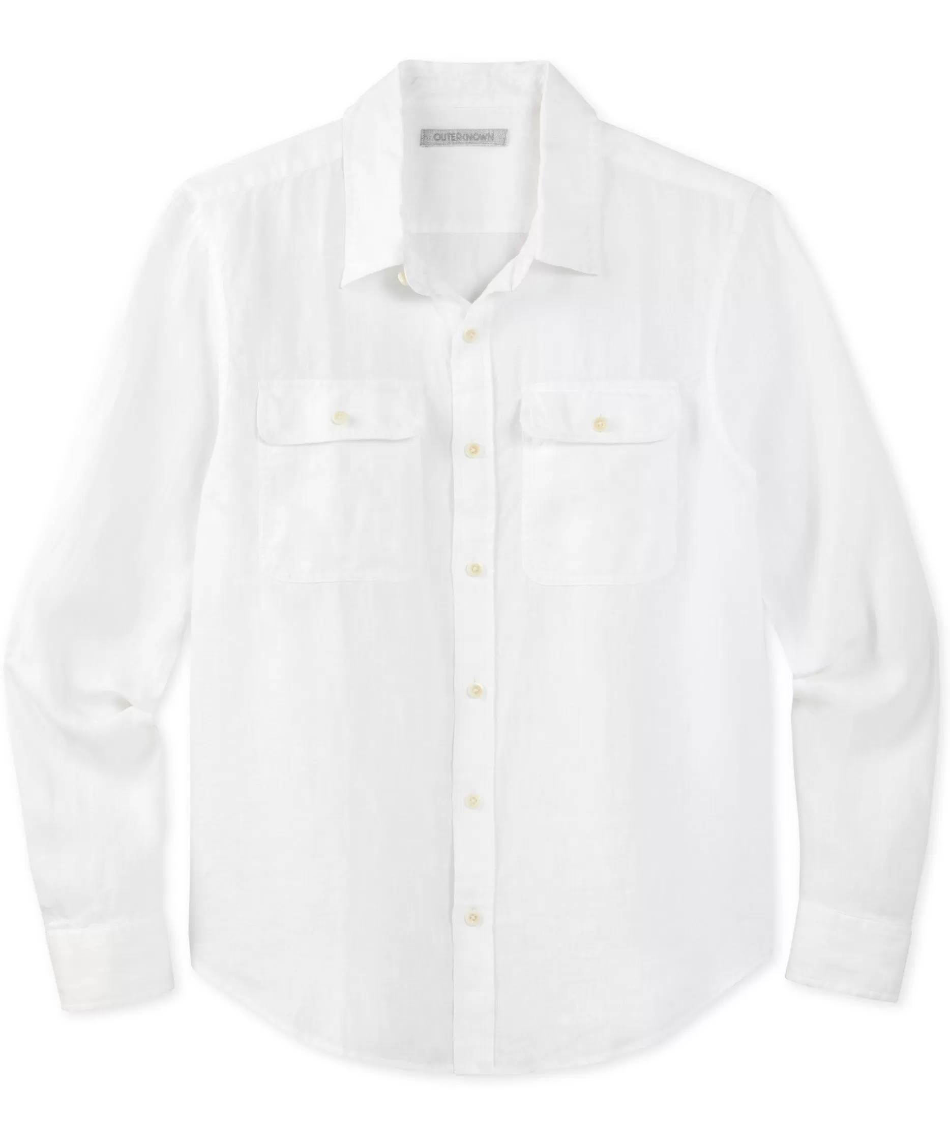 Outerknown Windward Linen Shirt Whitewater Discount