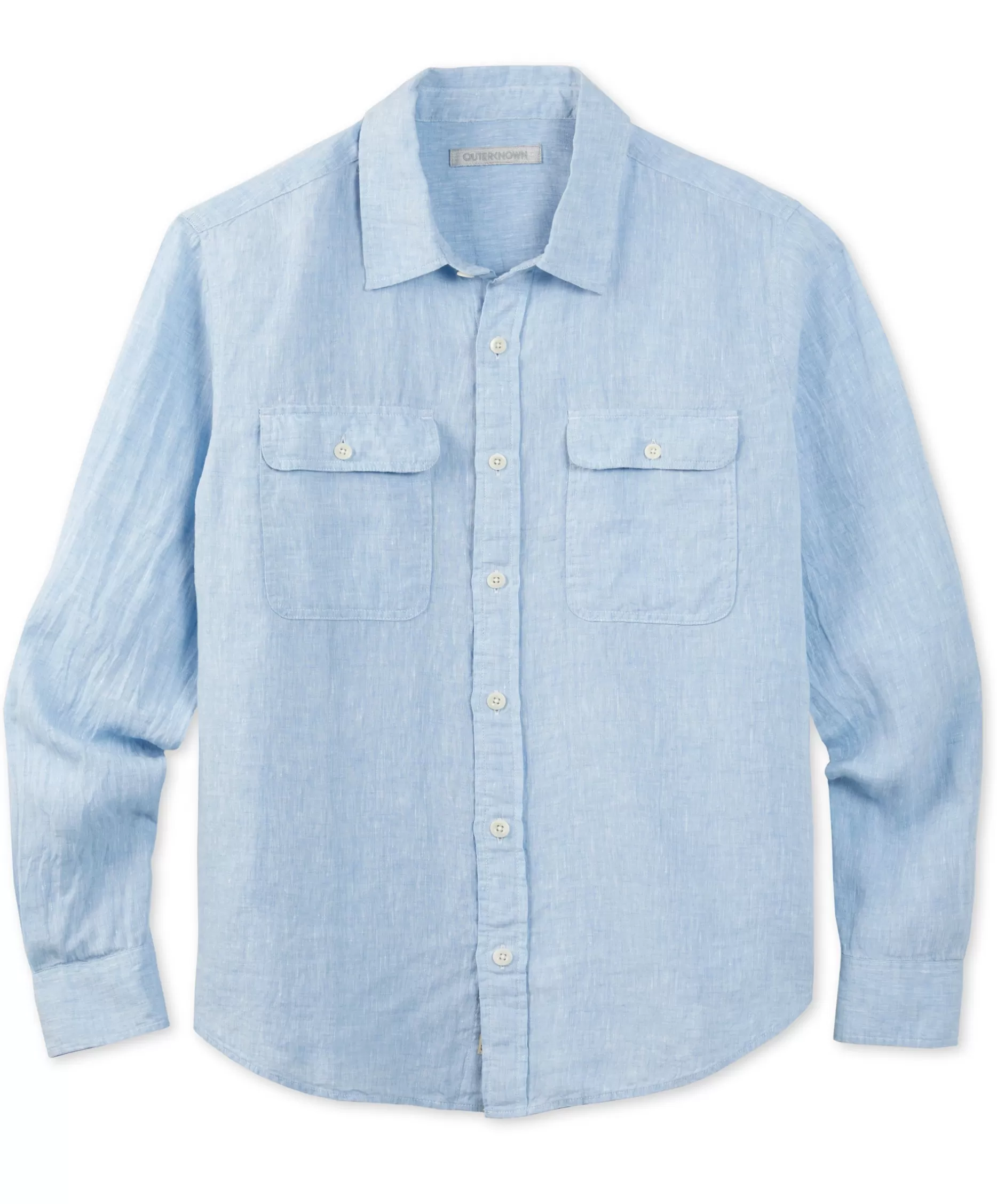 Outerknown Windward Linen Shirt Chambray Clearance