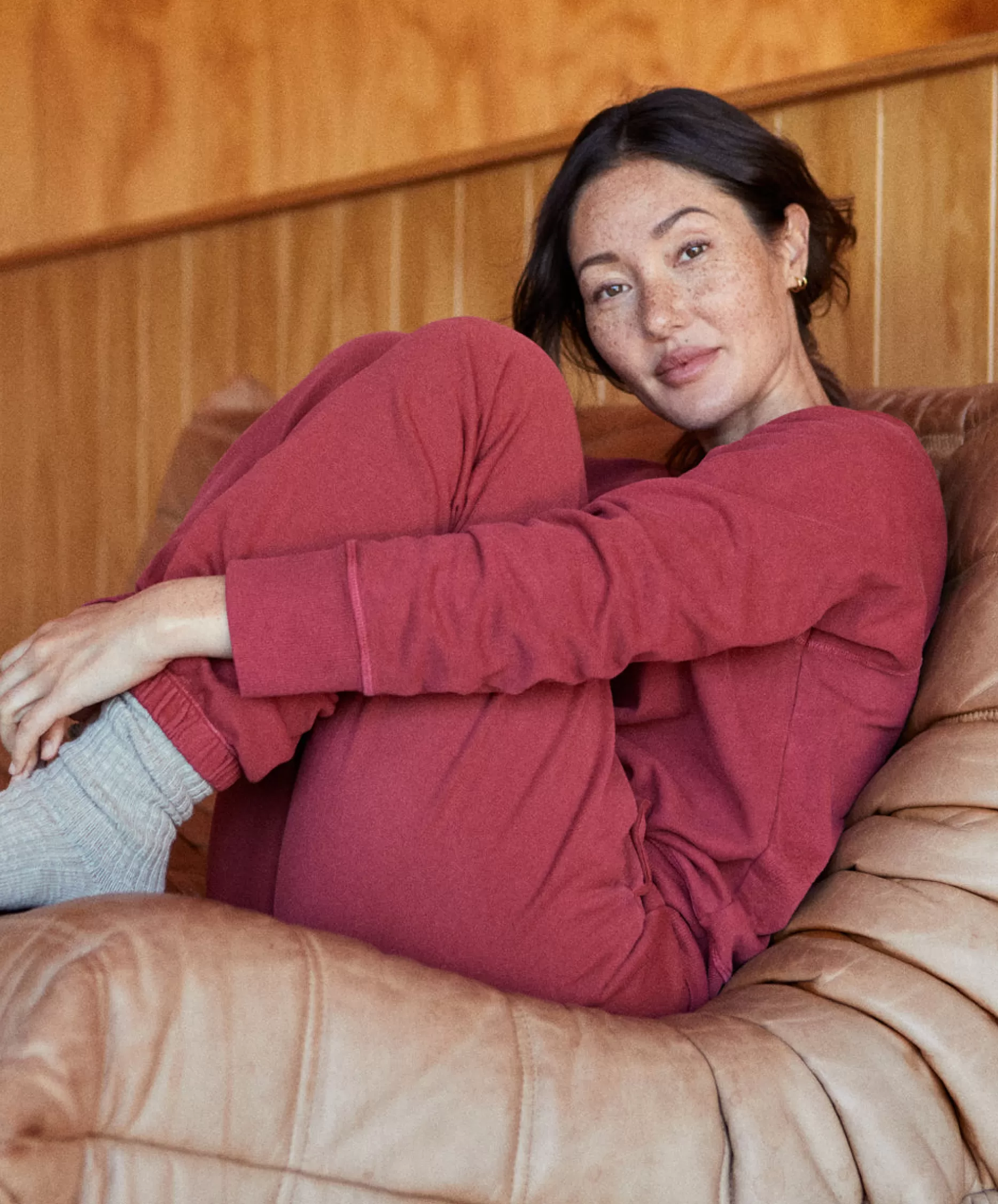 Outerknown Women's California Sweatpants Paprika Hot