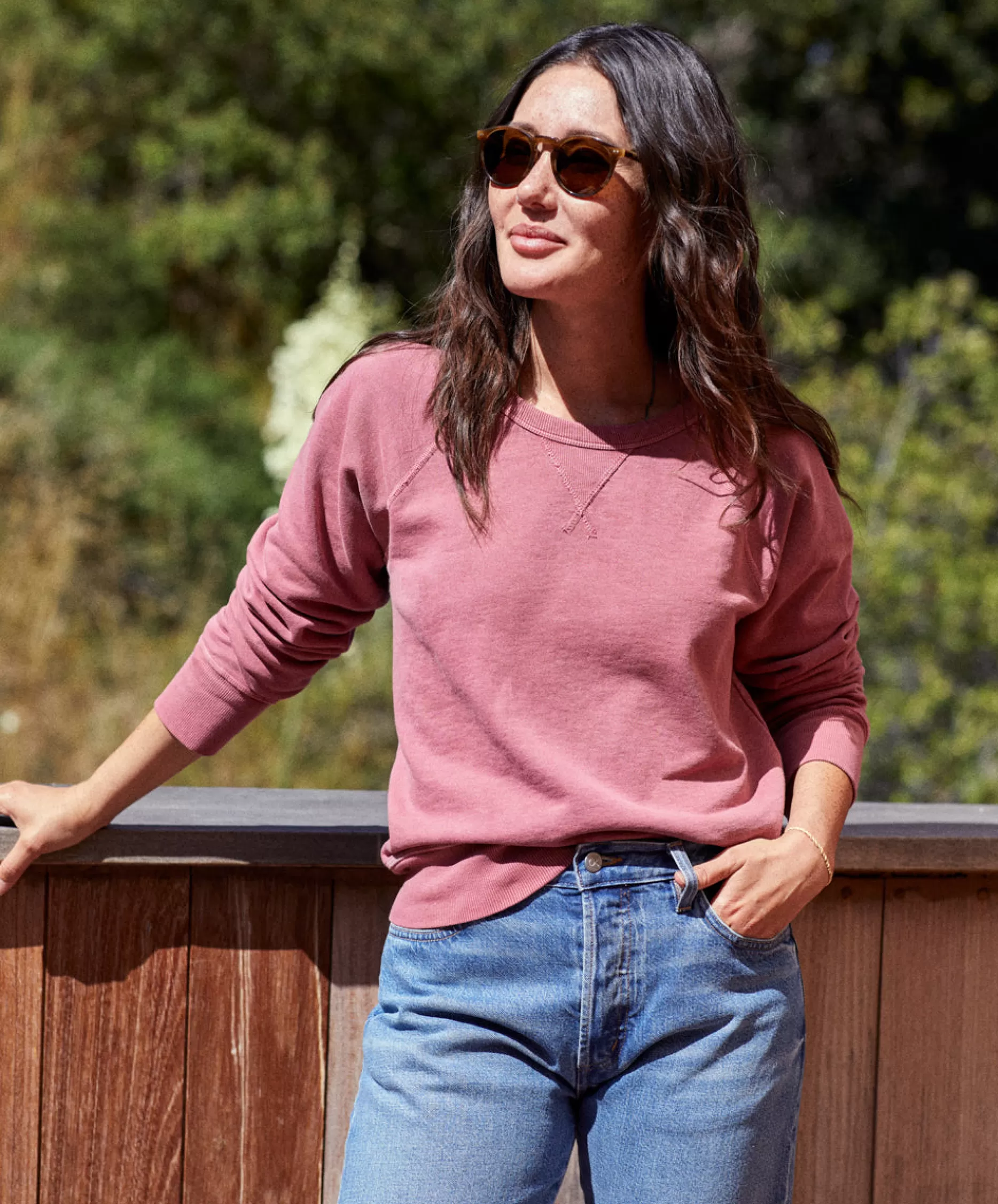 Outerknown Women's California Sweatshirt Dried Petal Clearance