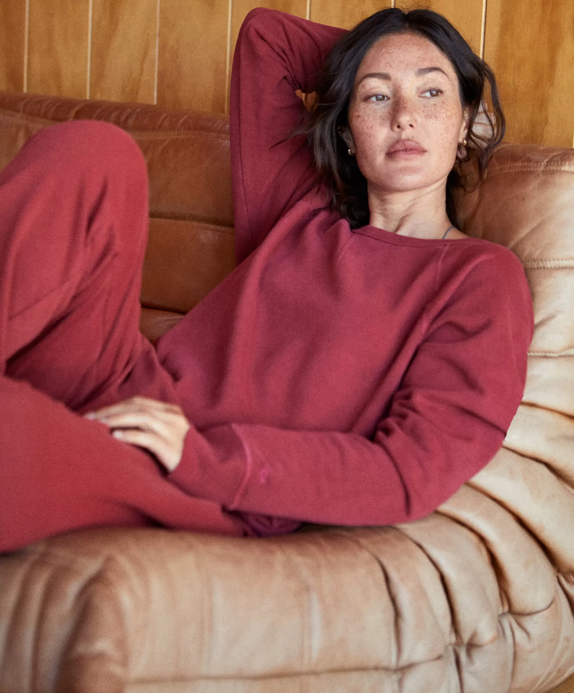 Outerknown Women's California Sweatshirt Paprika Flash Sale