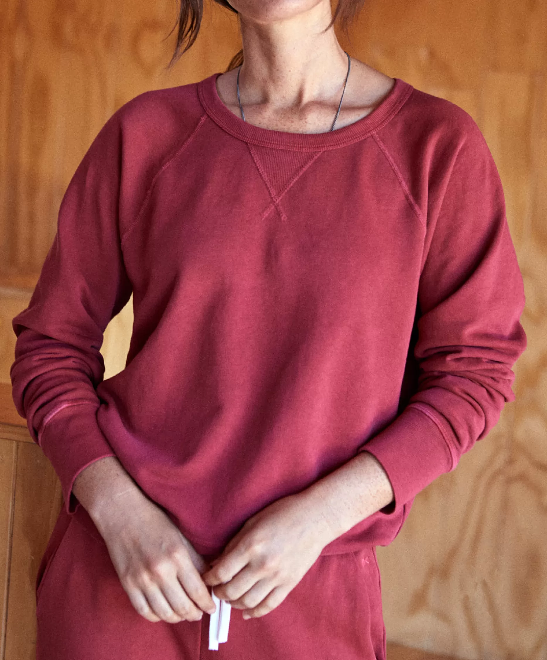 Outerknown Women's California Sweatshirt Paprika Flash Sale